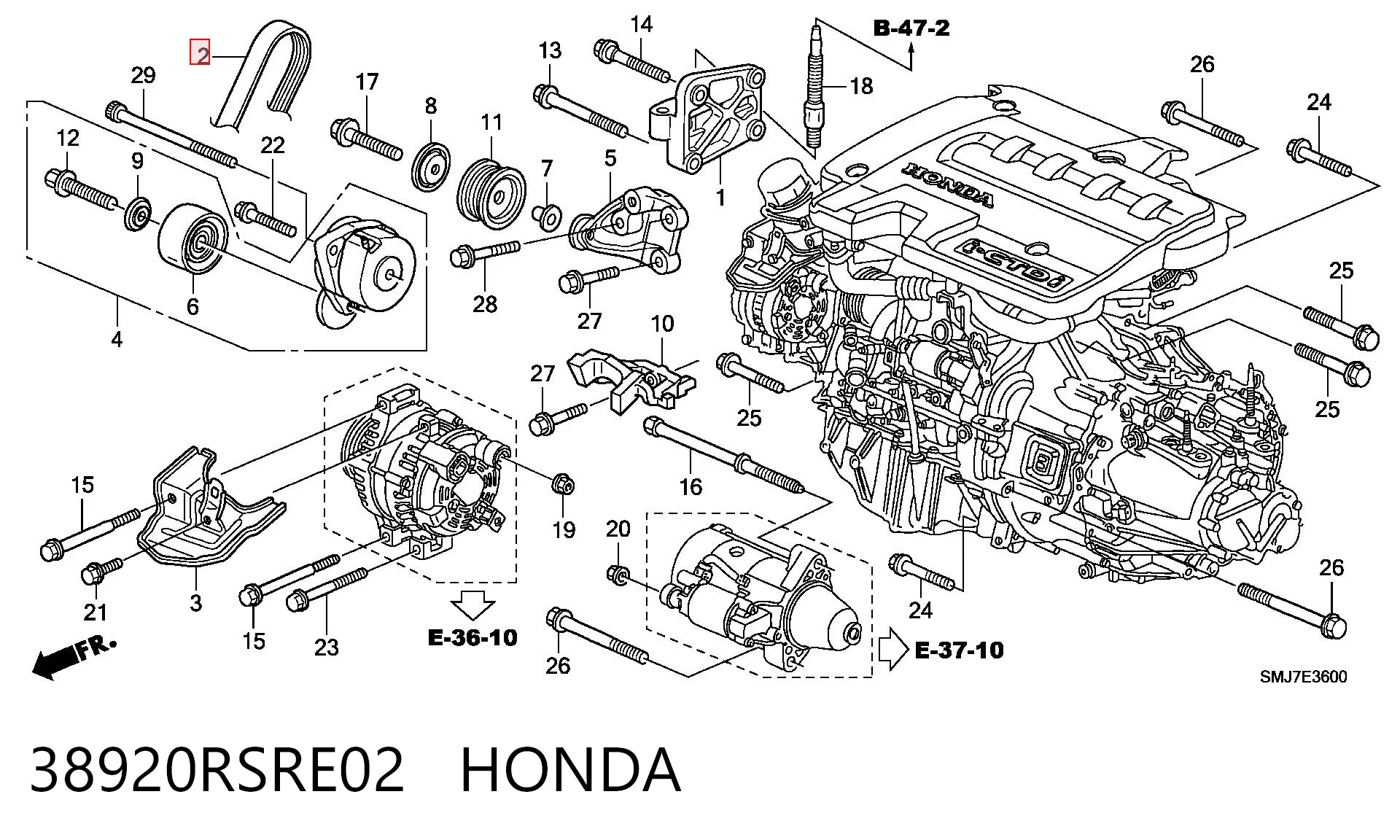 38920RSRE02 Honda