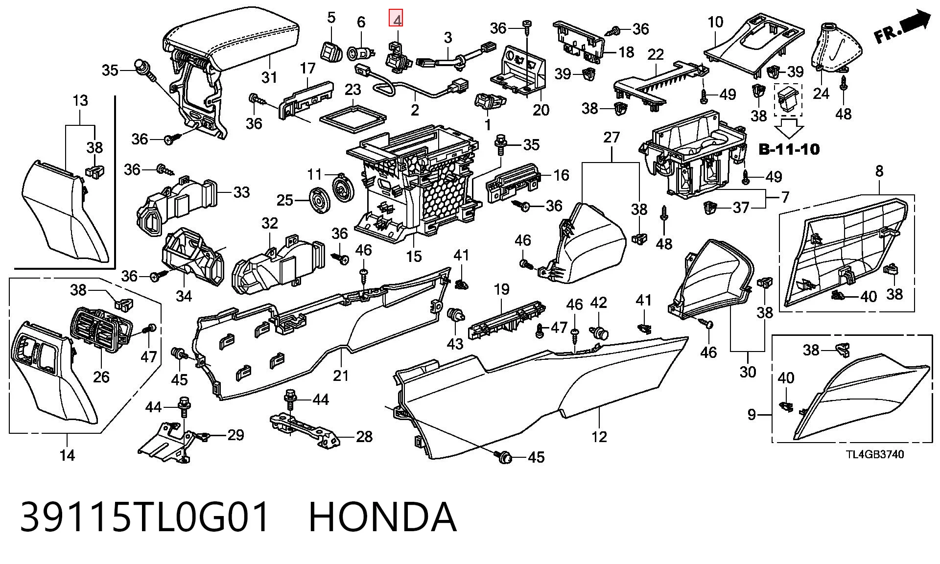 39115TL0G01 Honda 