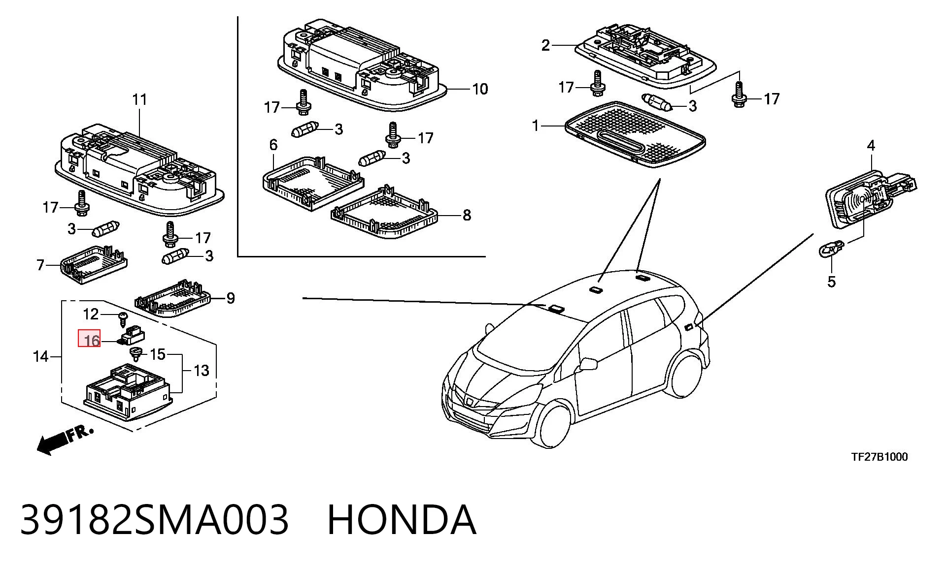 39182SMA003 Honda 