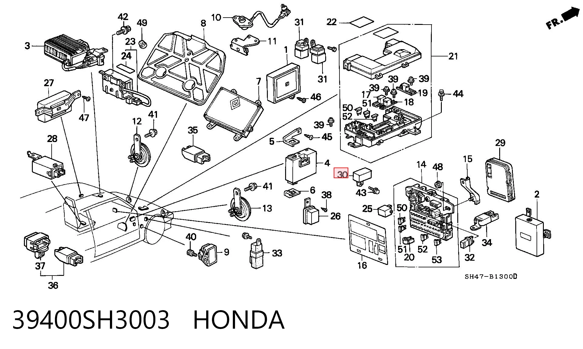 39400SH3003 Honda 