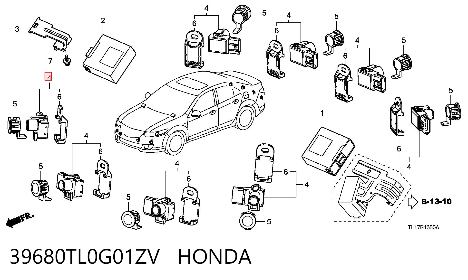 39680TL0G01ZV Honda