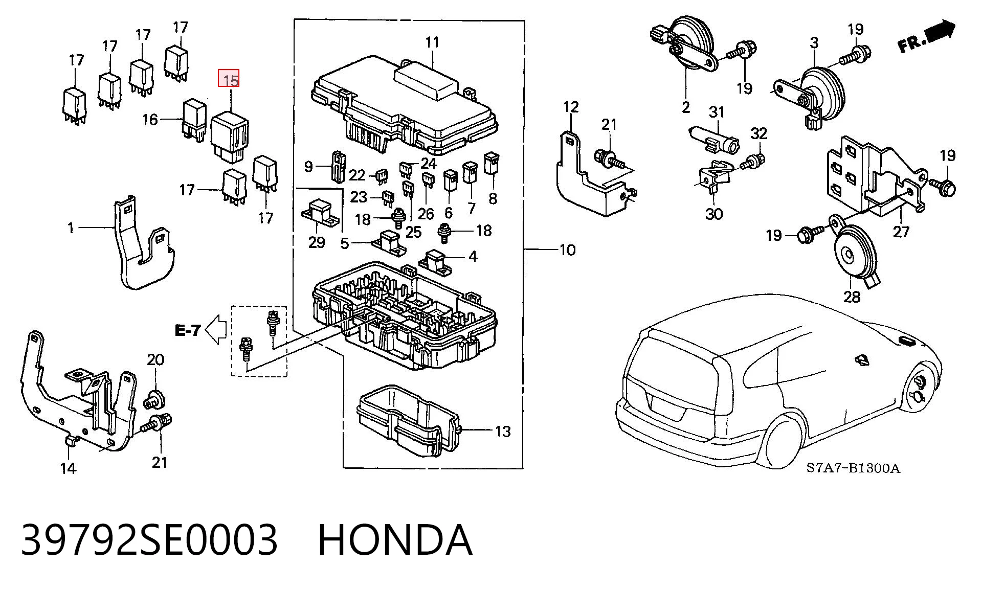 39792SE0003 Honda 