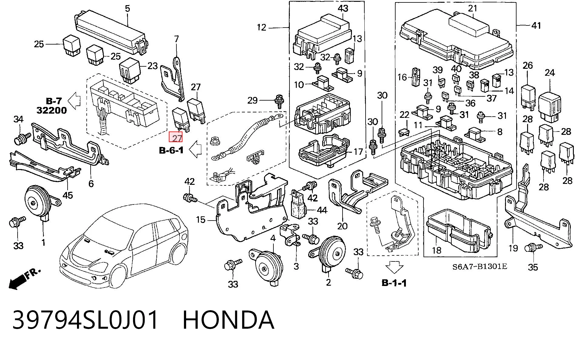 39794SL0J01 Honda 