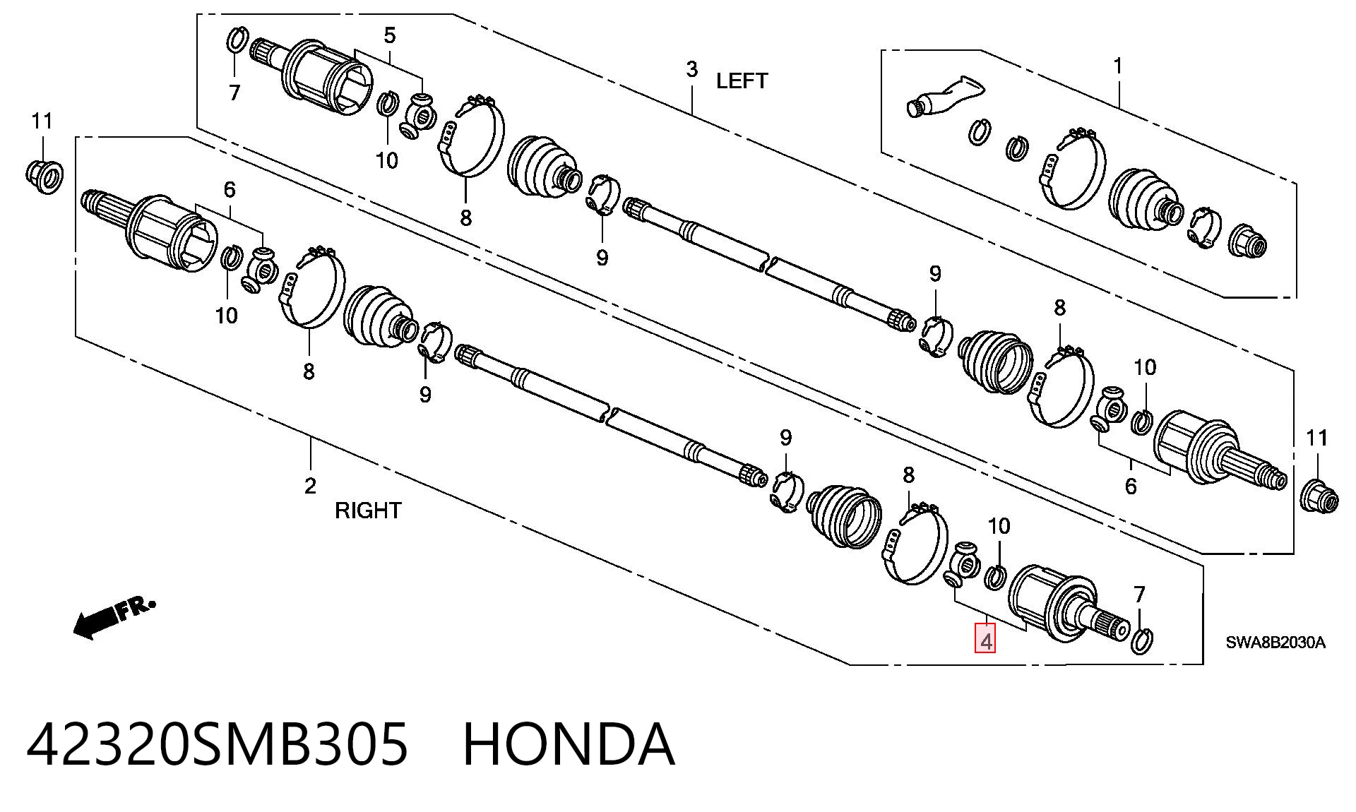 42320SMB305 Honda 