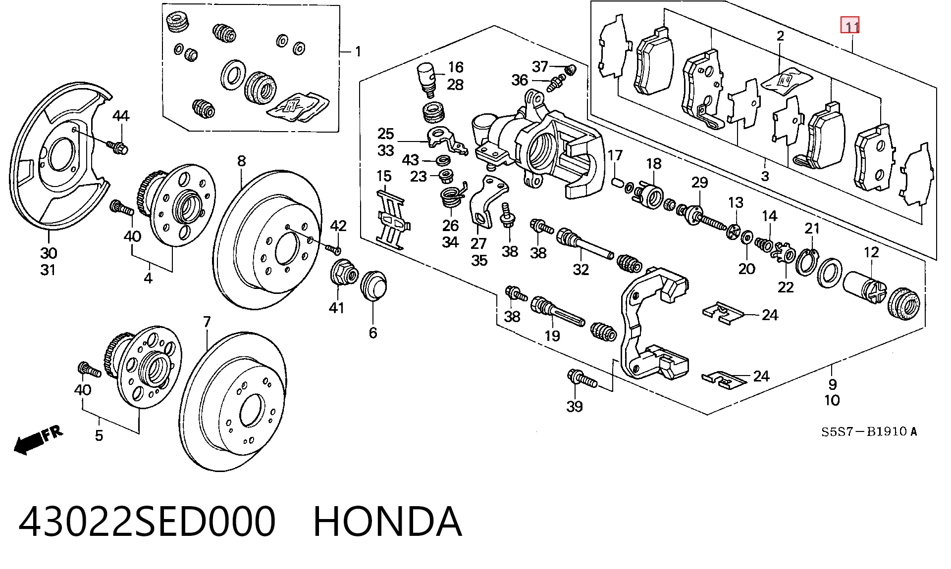 43022SED000 Honda