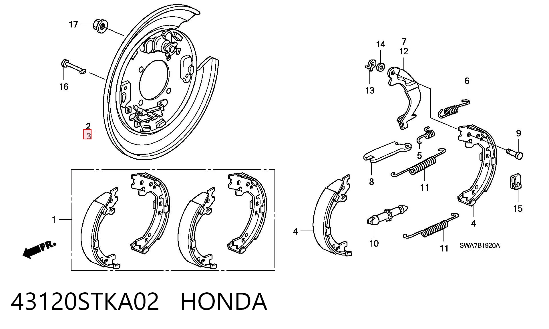 43120STKA02 Honda 