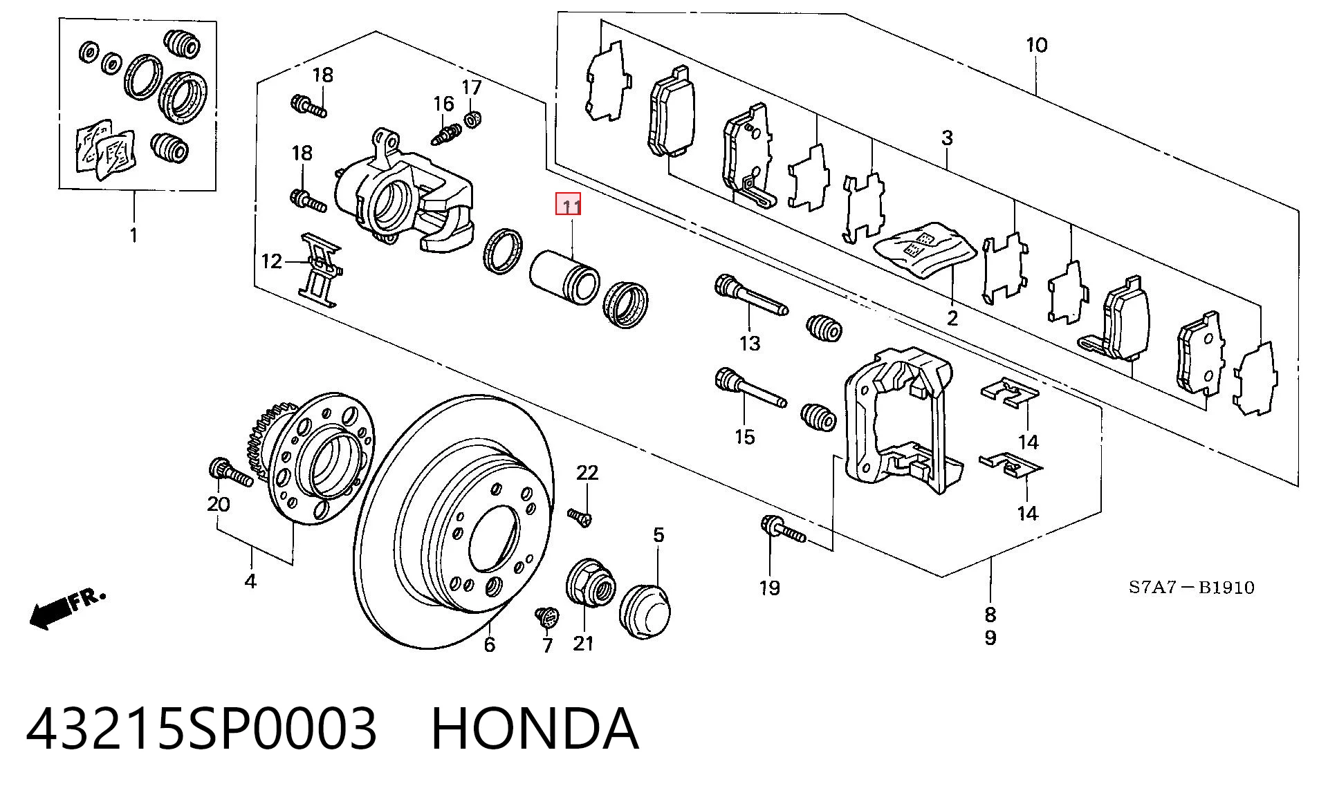 43215SP0003 Honda