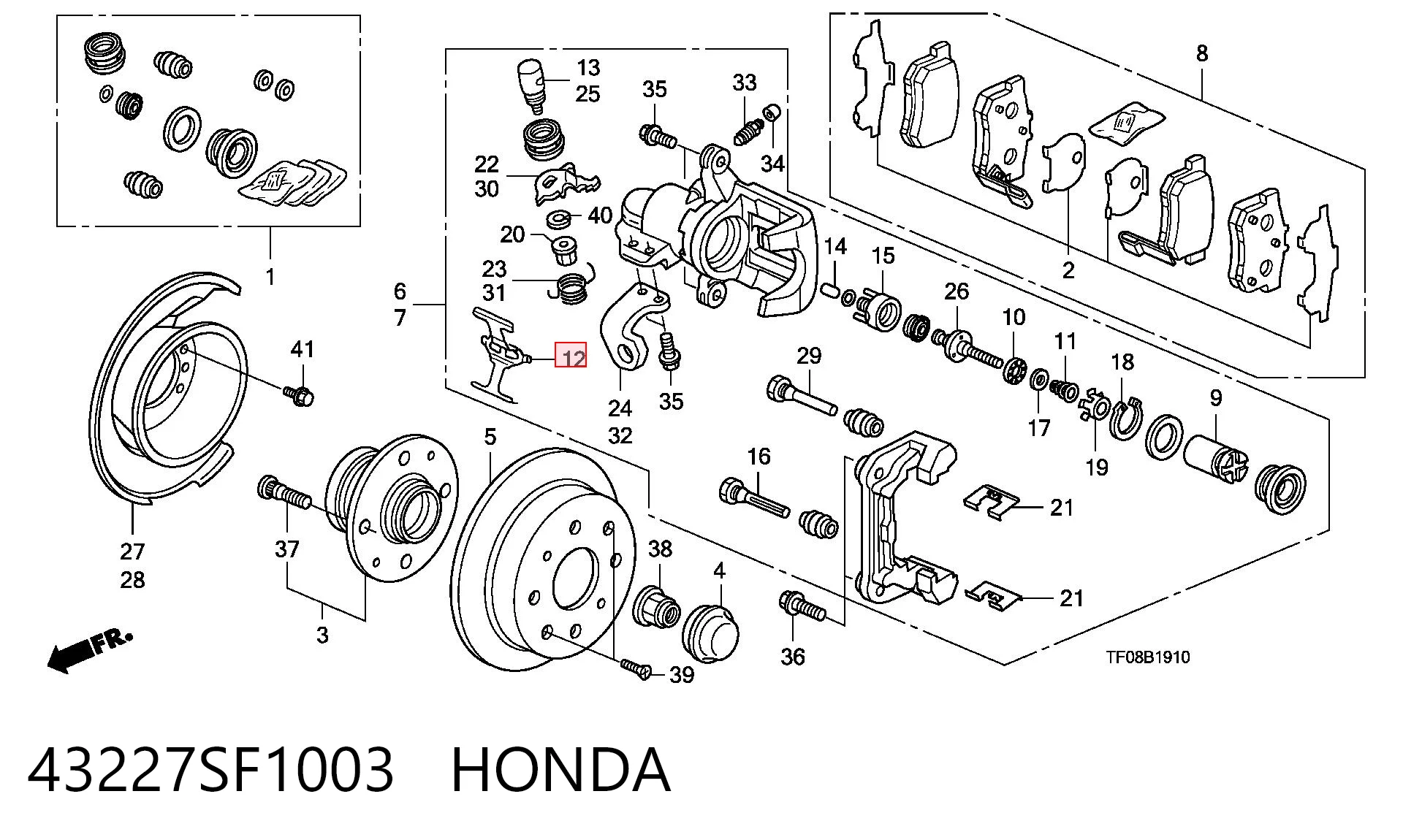 43227SF1003 Honda 