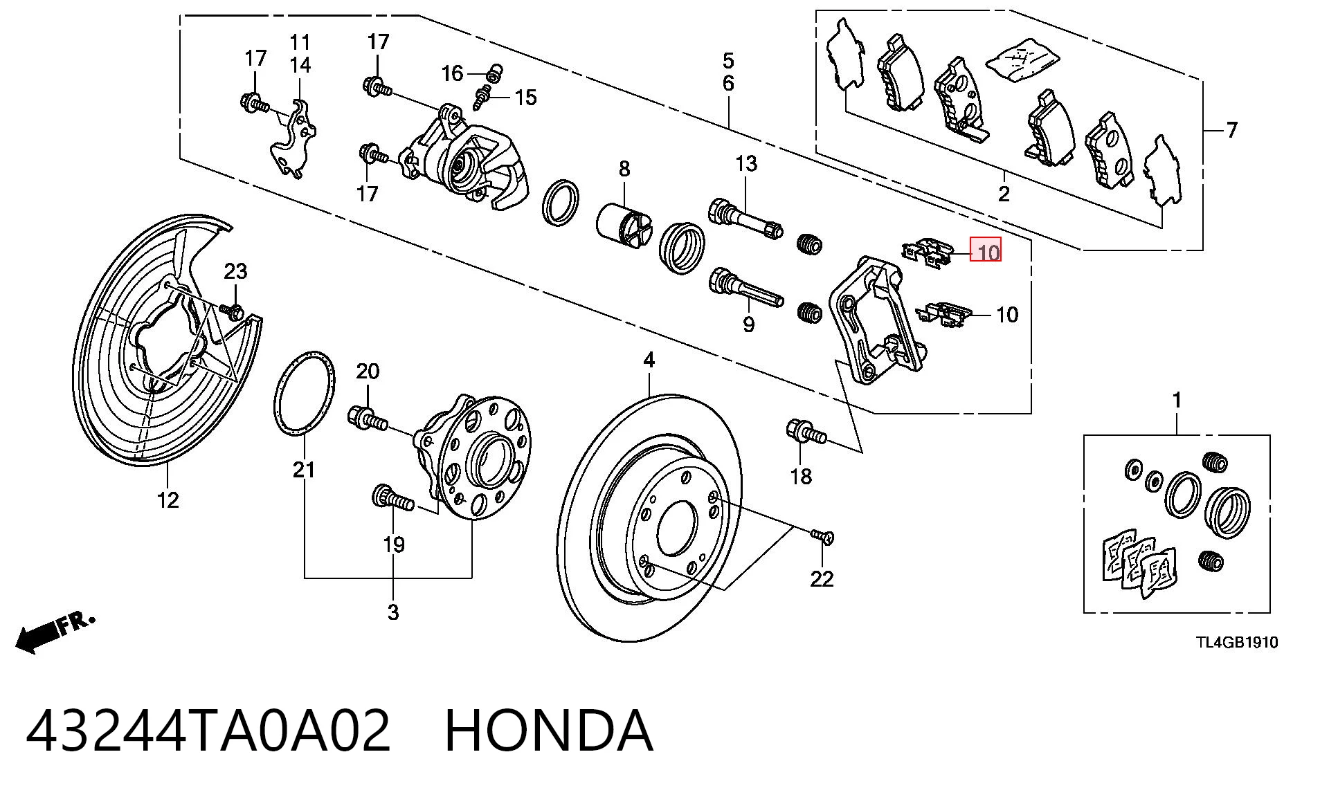 43244TA0A02 Honda 