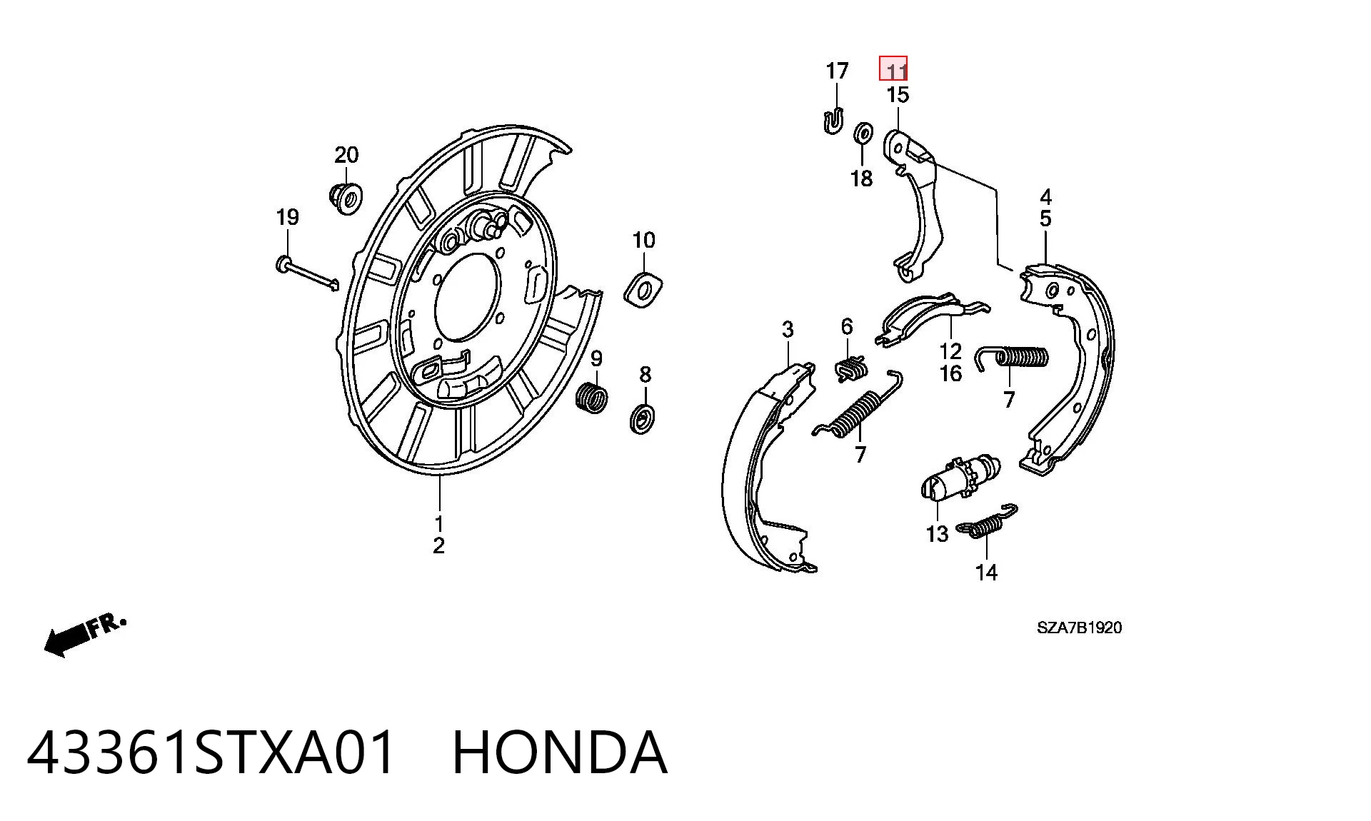 43361STXA01 Honda 