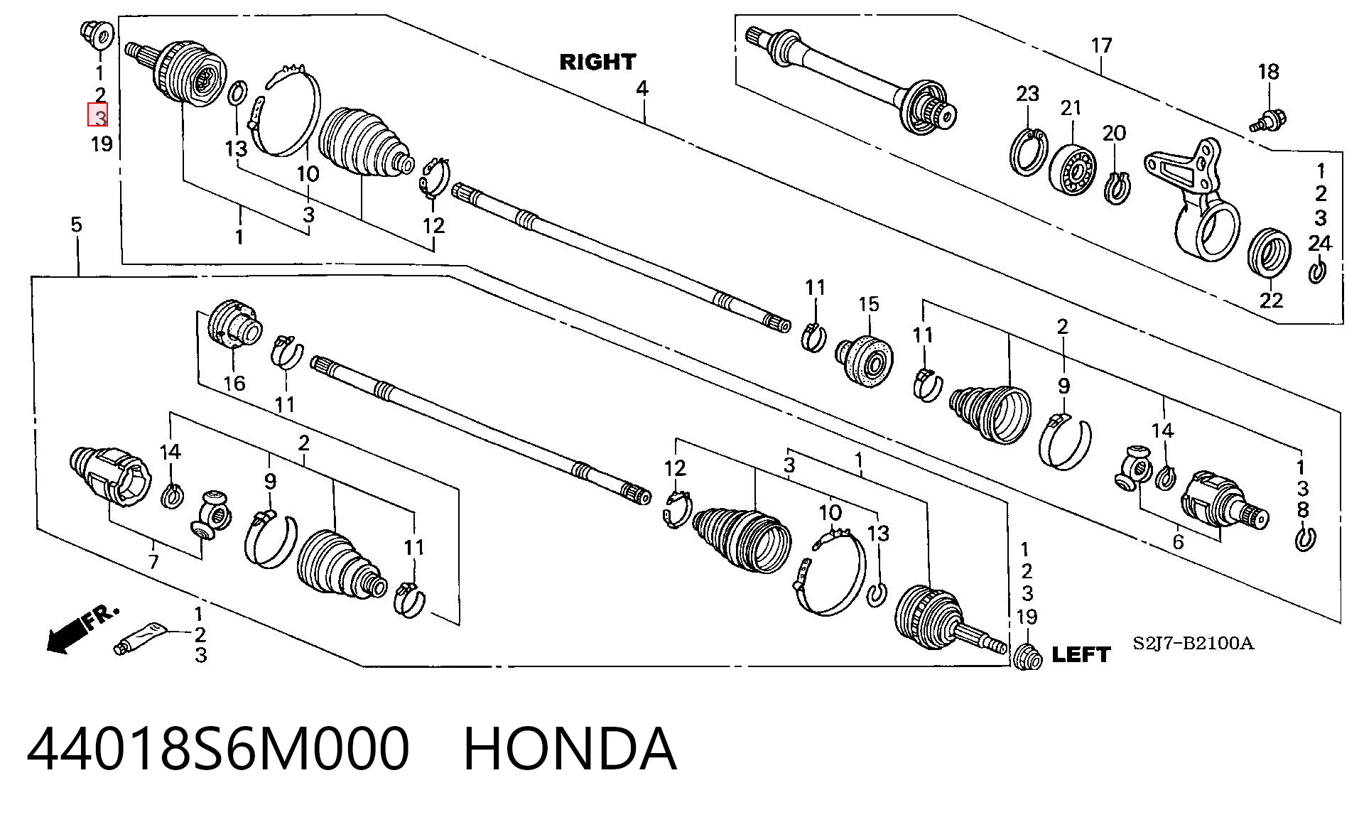 Купити Пильник ШРУСа зовнішній Honda Civic VIII FD, FA