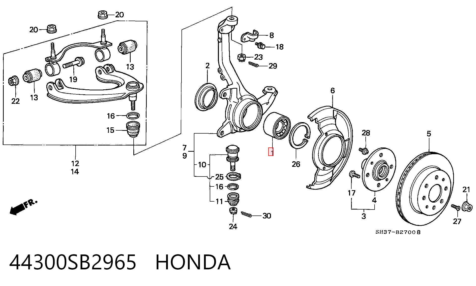 Підшипник ступиці DAC3872W10 Koyo