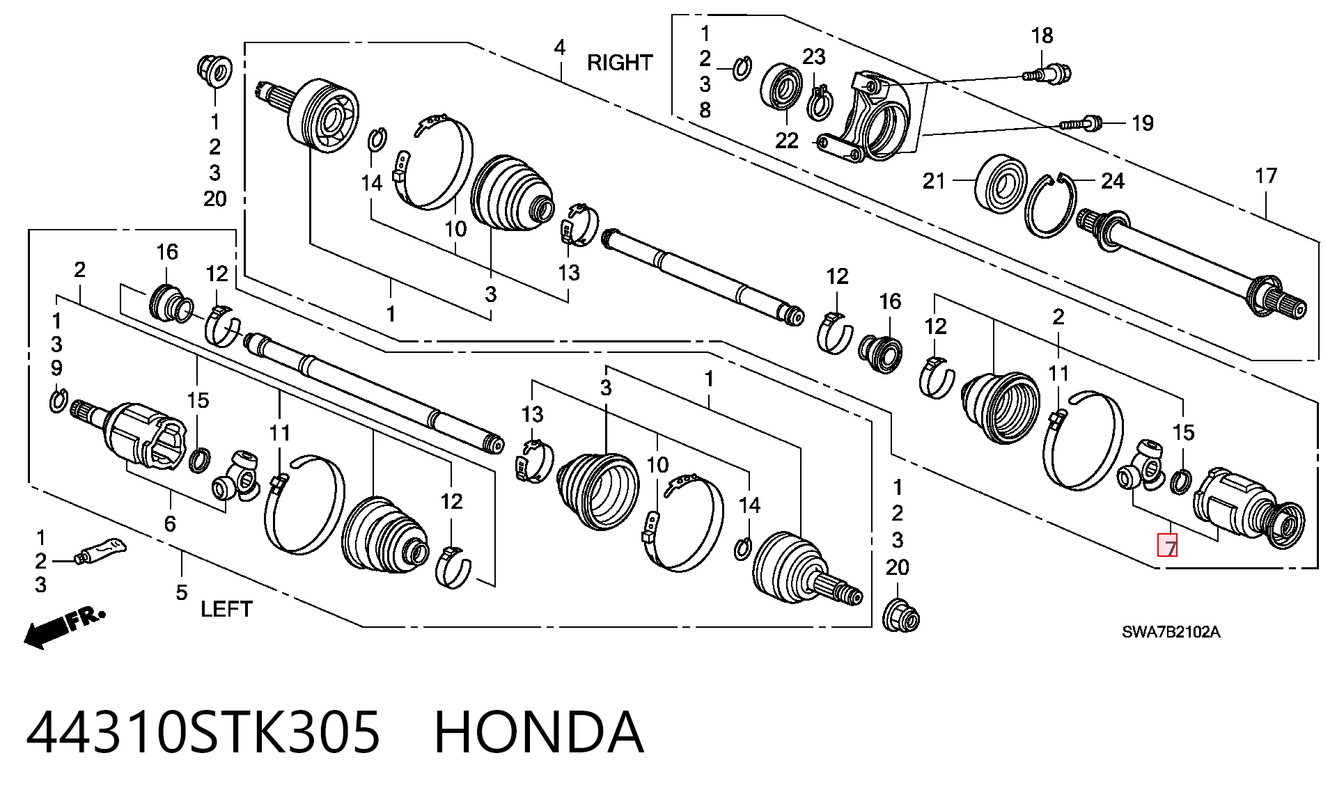 Купити BB7613 Posterparts ШРУС внутрішній правий