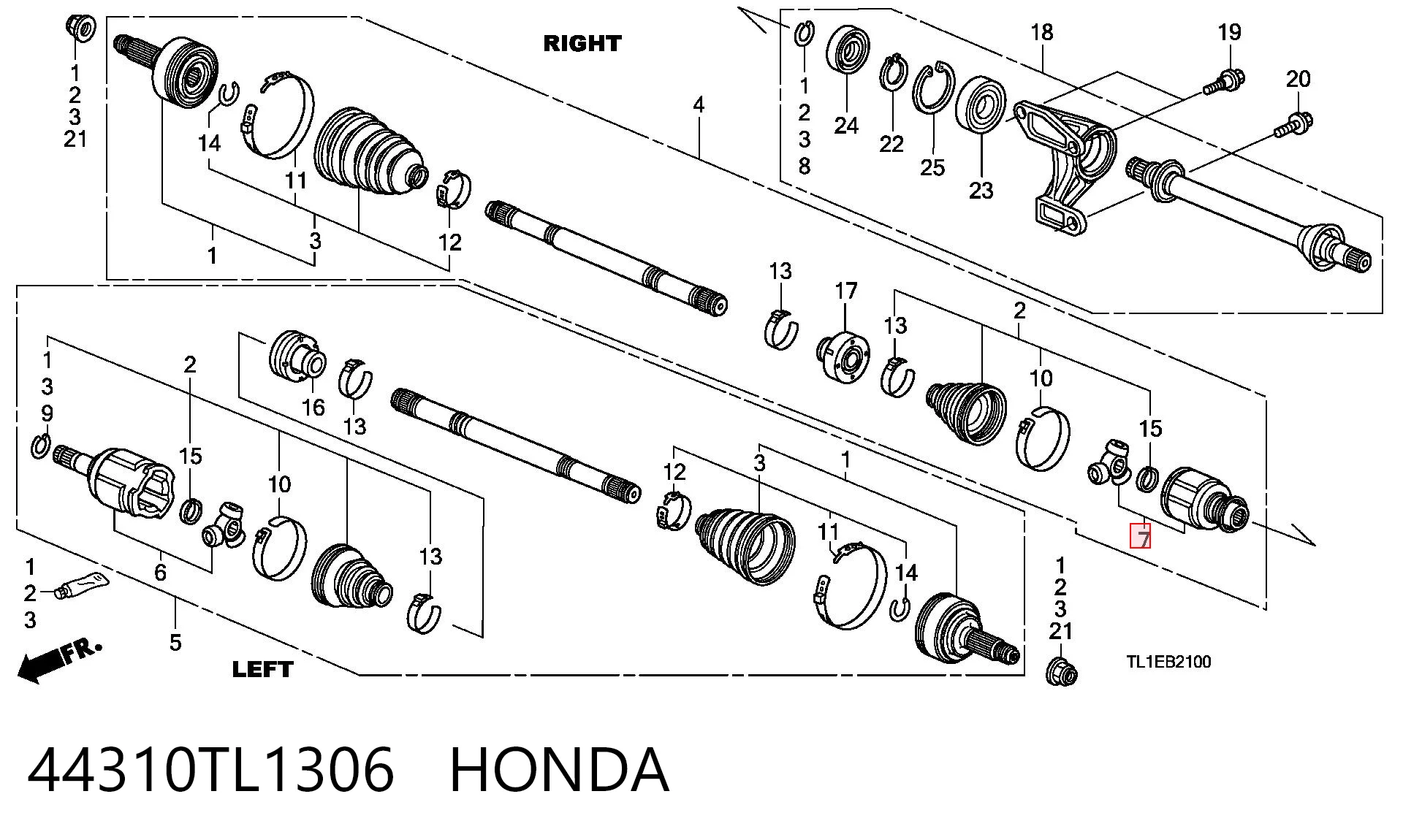 ШРКШ внутрішній, передній, правий Posterparts BB5374 ціна, від 35.49 USD