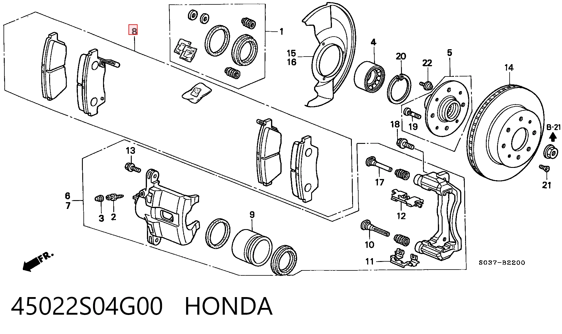 45022S04G00 Honda