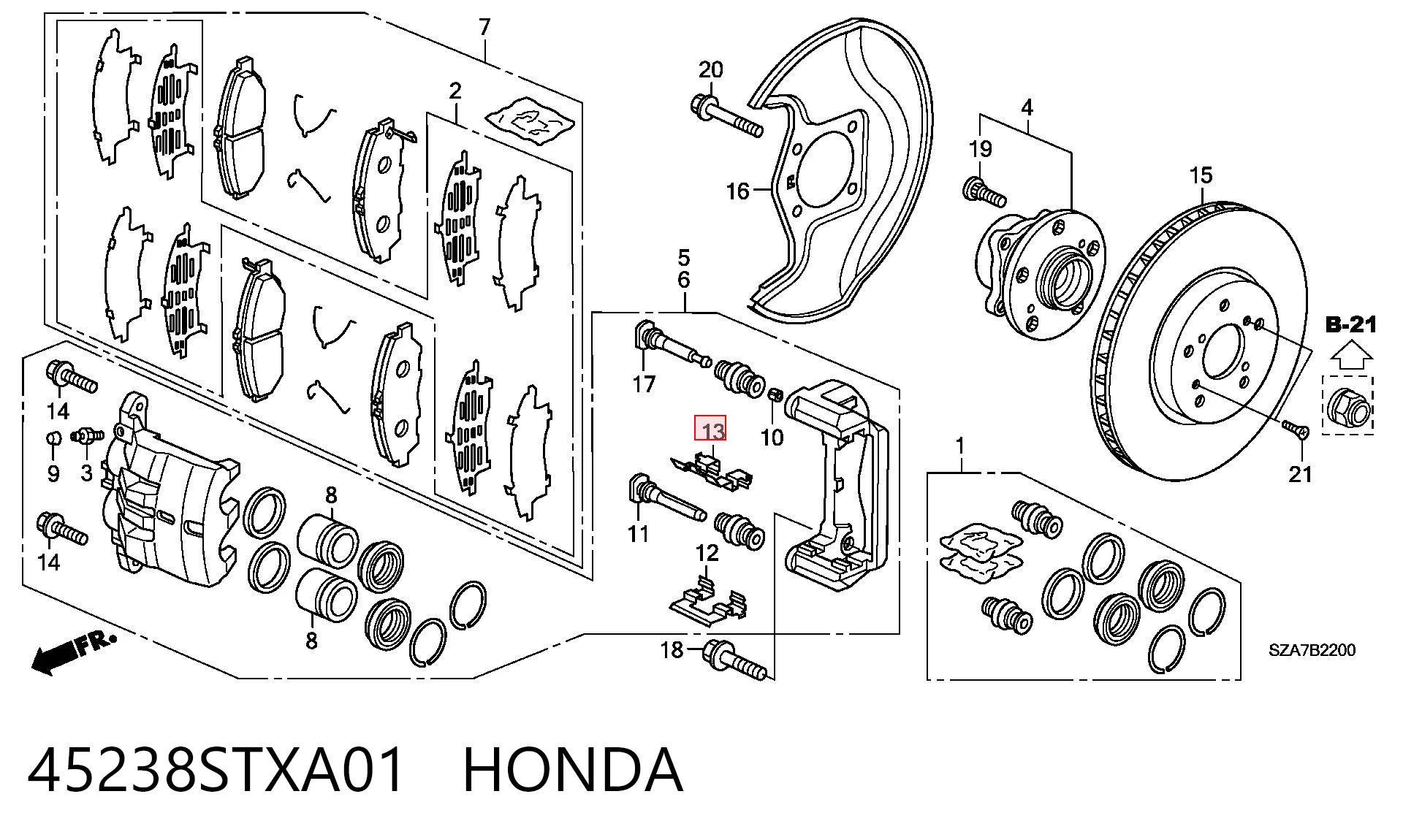 45238STXA01 Honda 