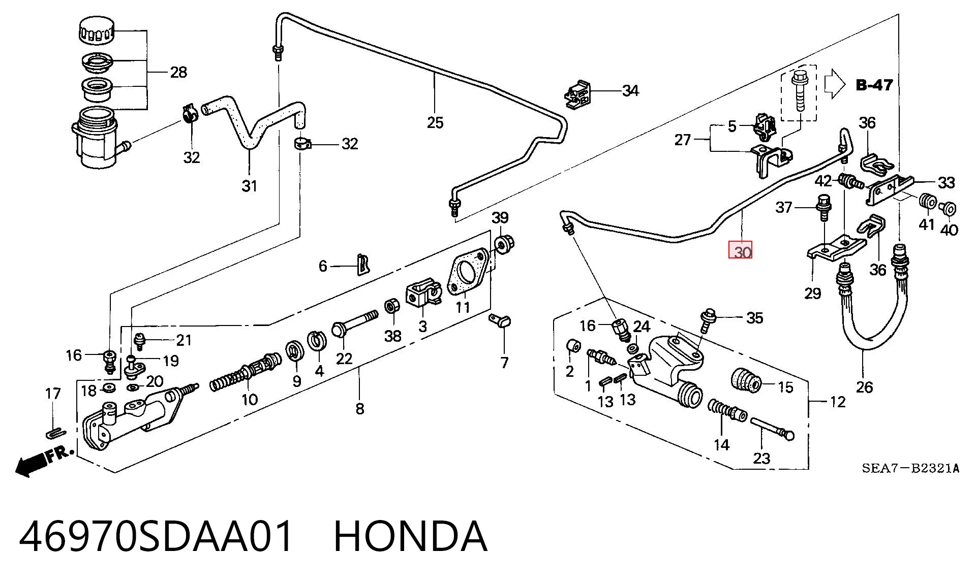 46970SDAA01 Honda 