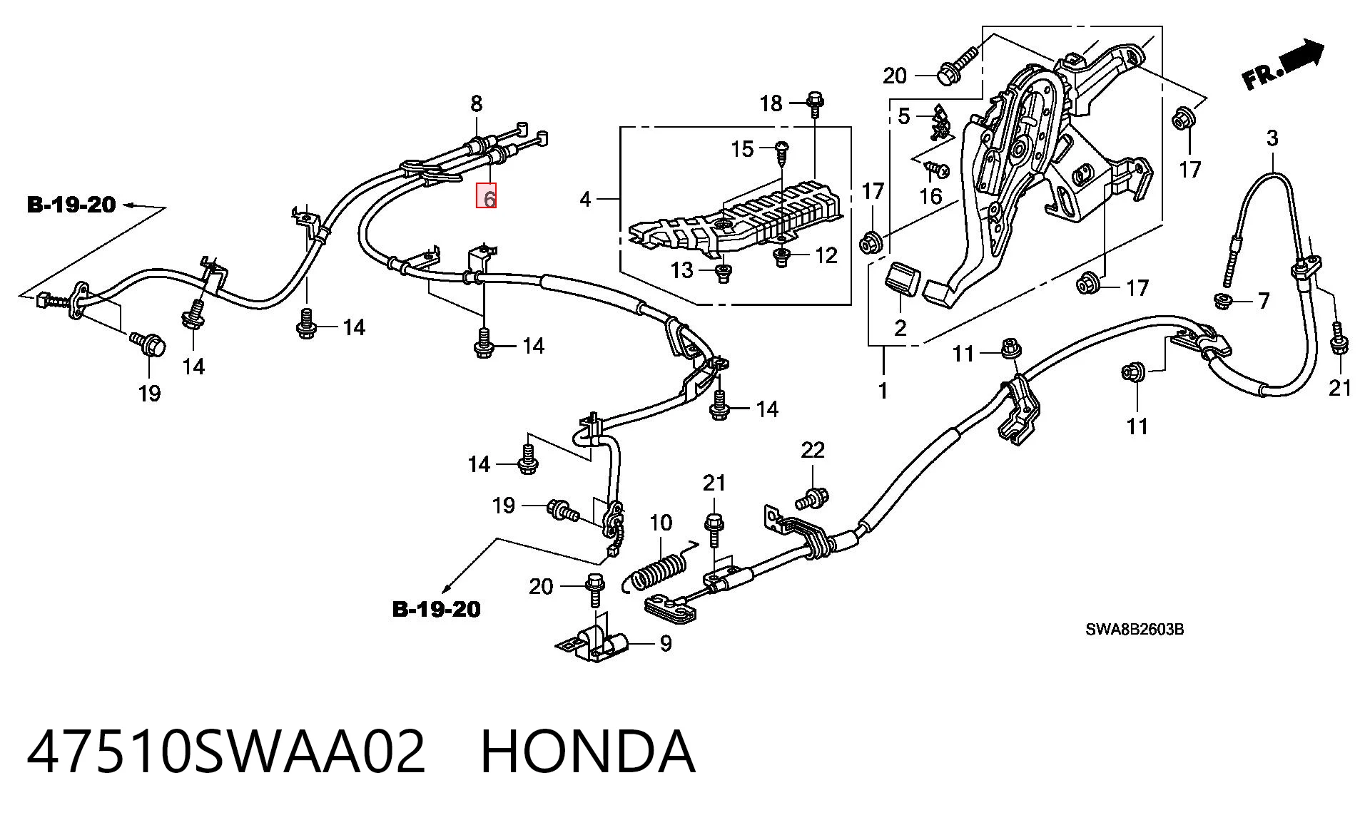 47510SWAA02 Honda 