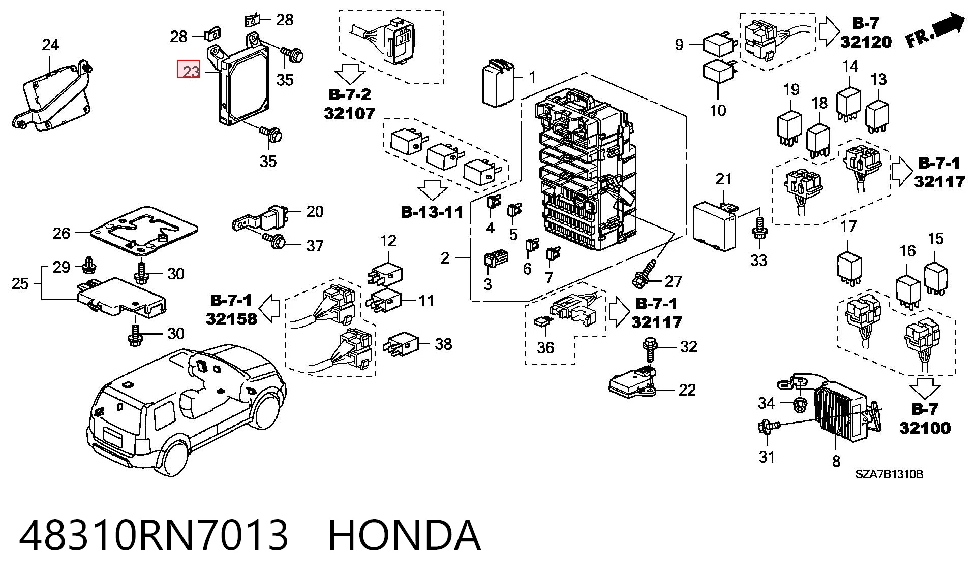 48310RN7013 Honda 