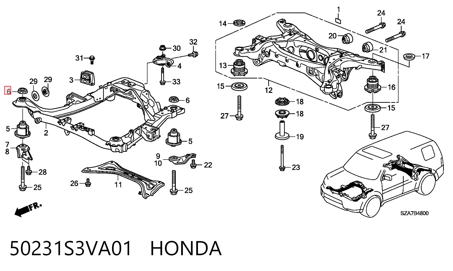 50231S3VA01 Honda