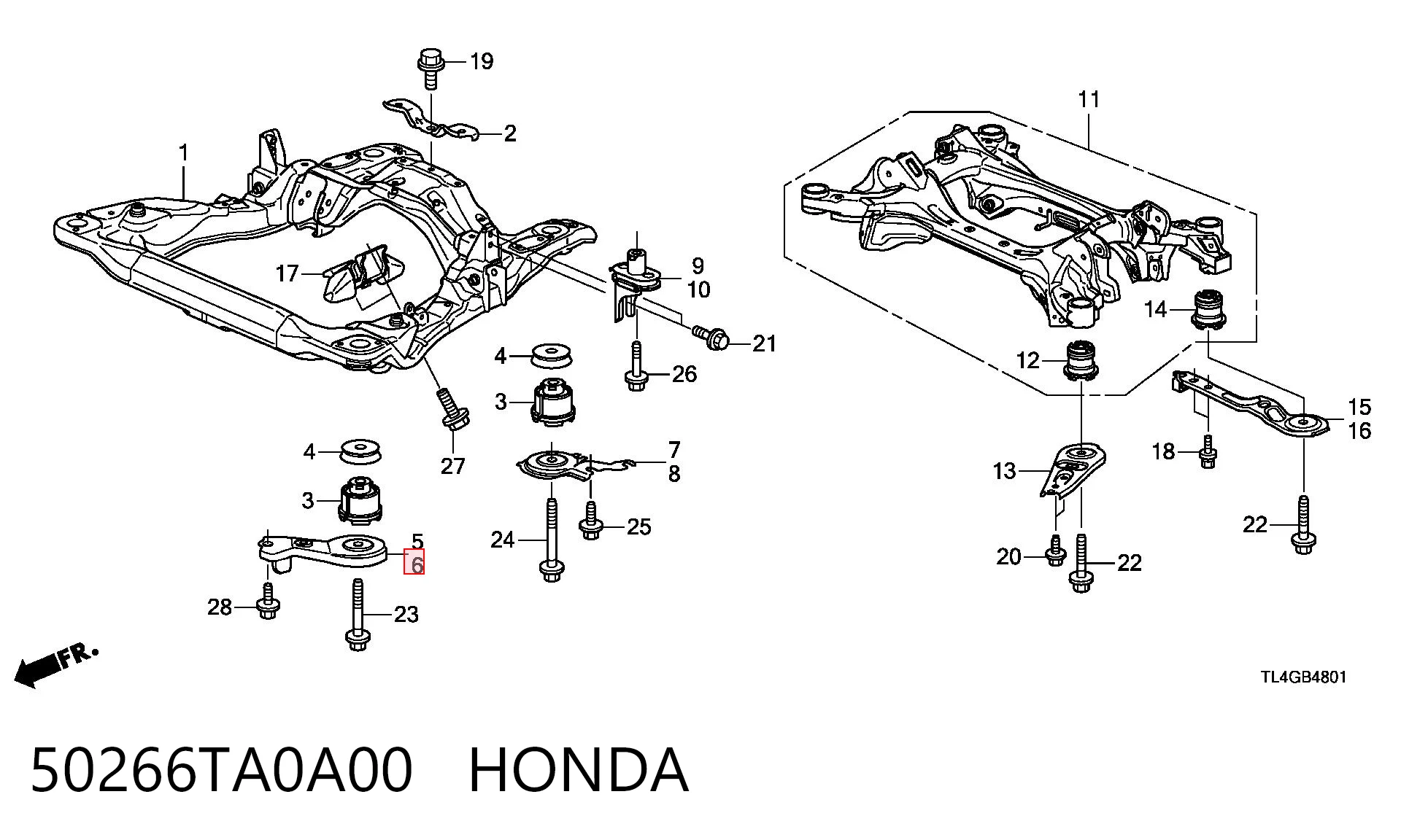 50266TA0A00 Honda 