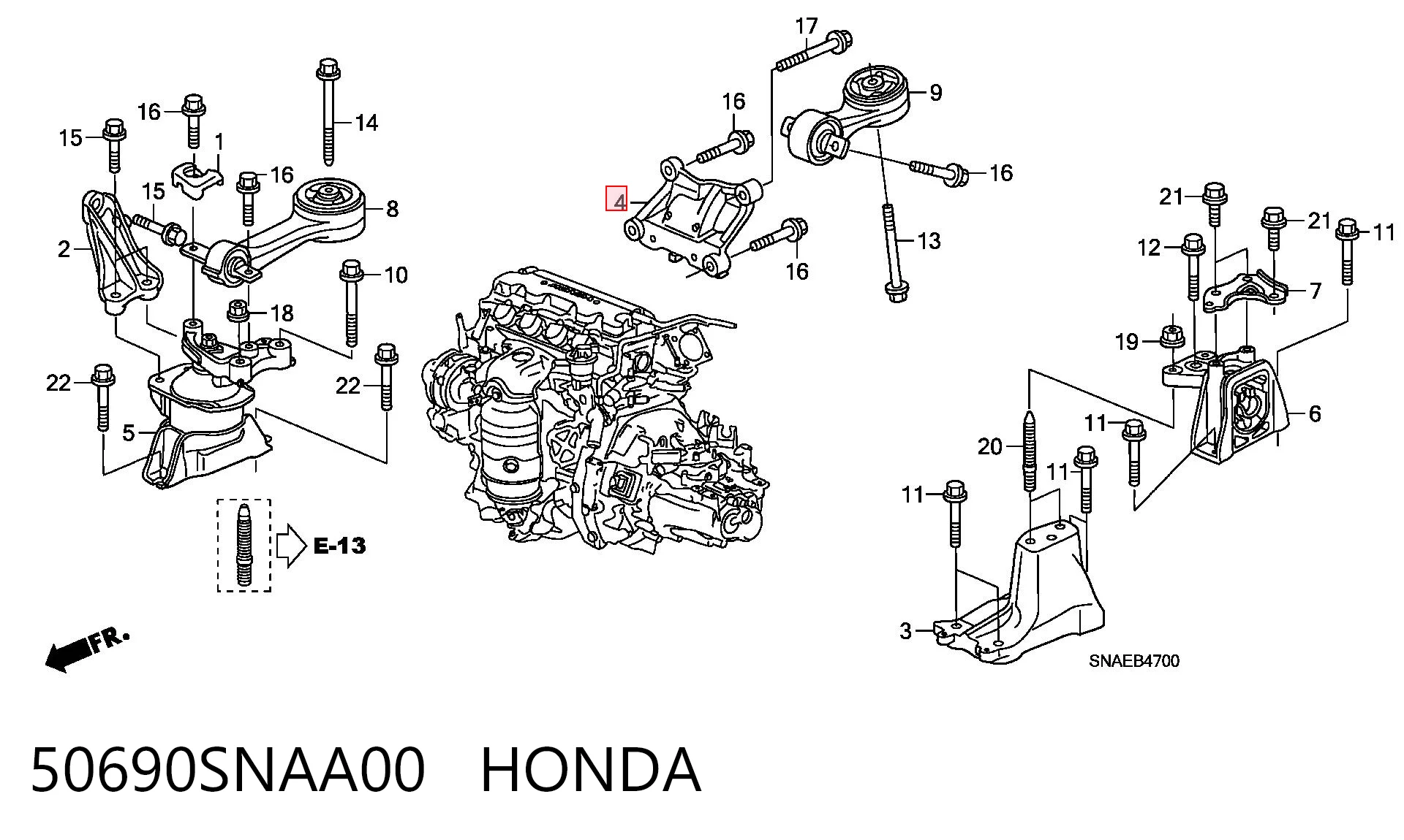 50690SNAA00 Honda 
