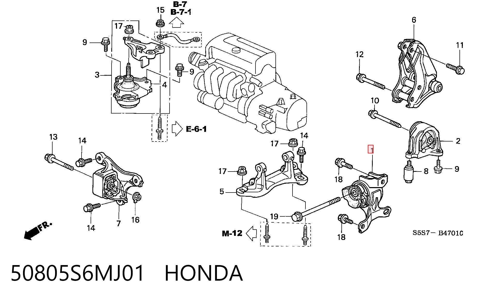 50805S6MJ01 Honda 