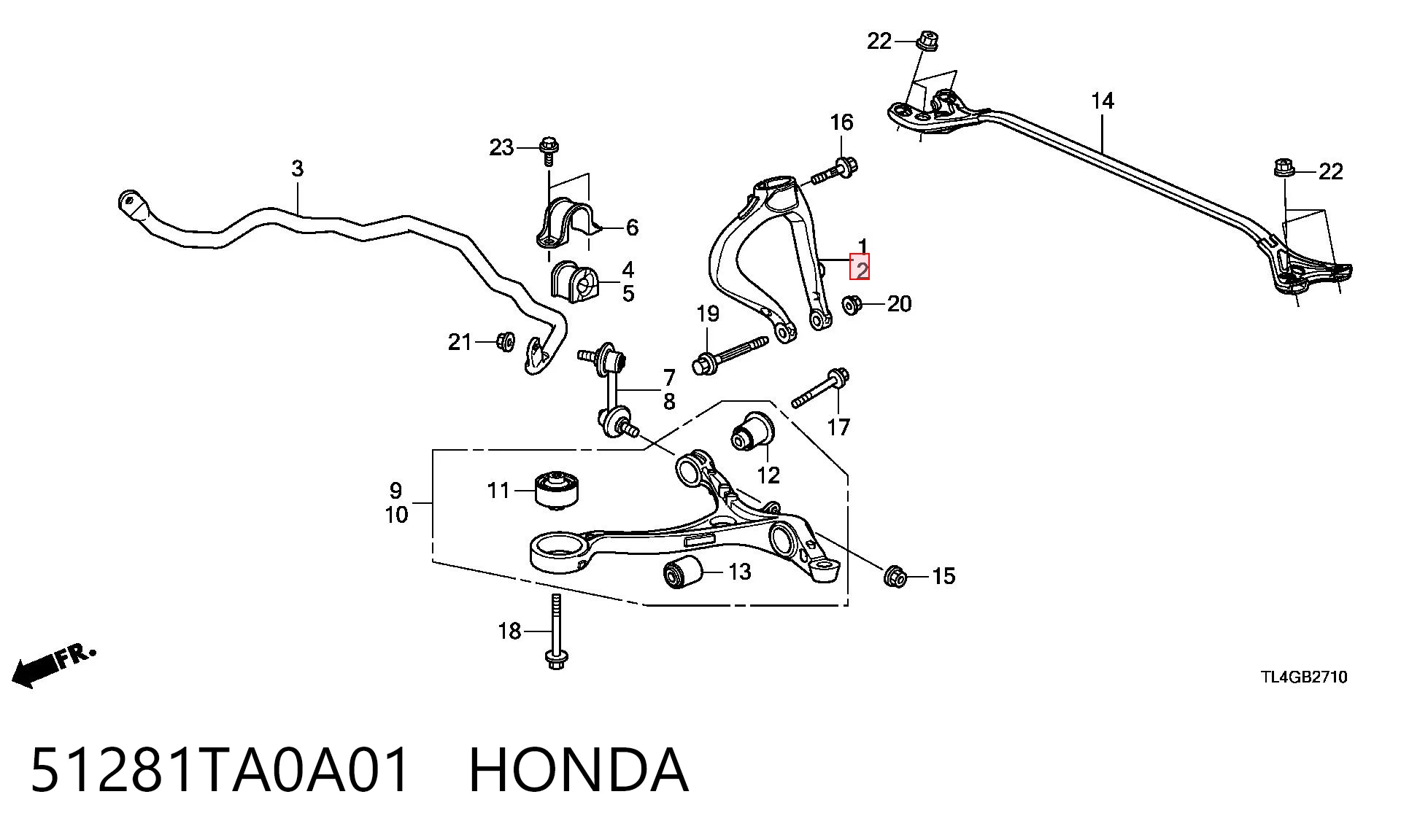 51281TA0A01 Honda 