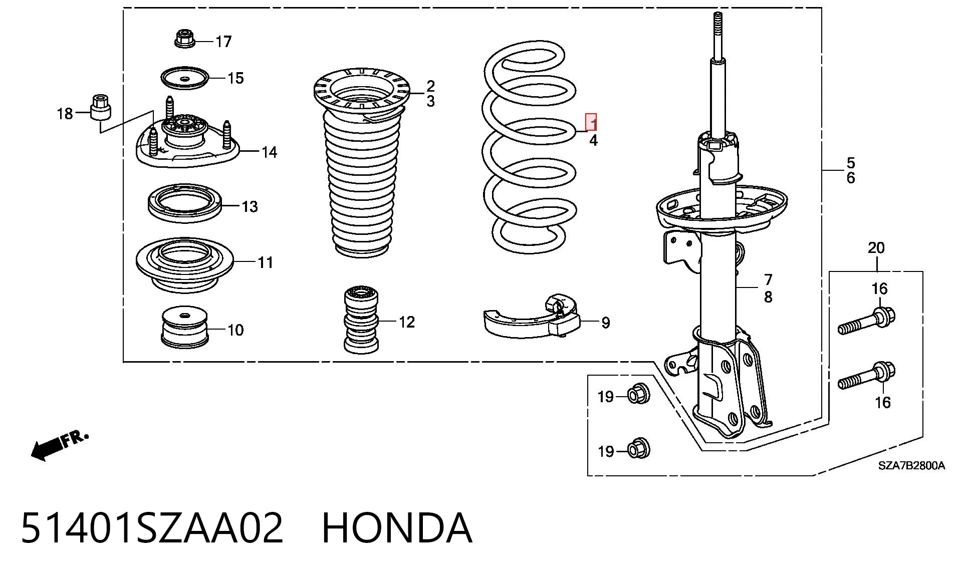 51401SZAA02 Honda