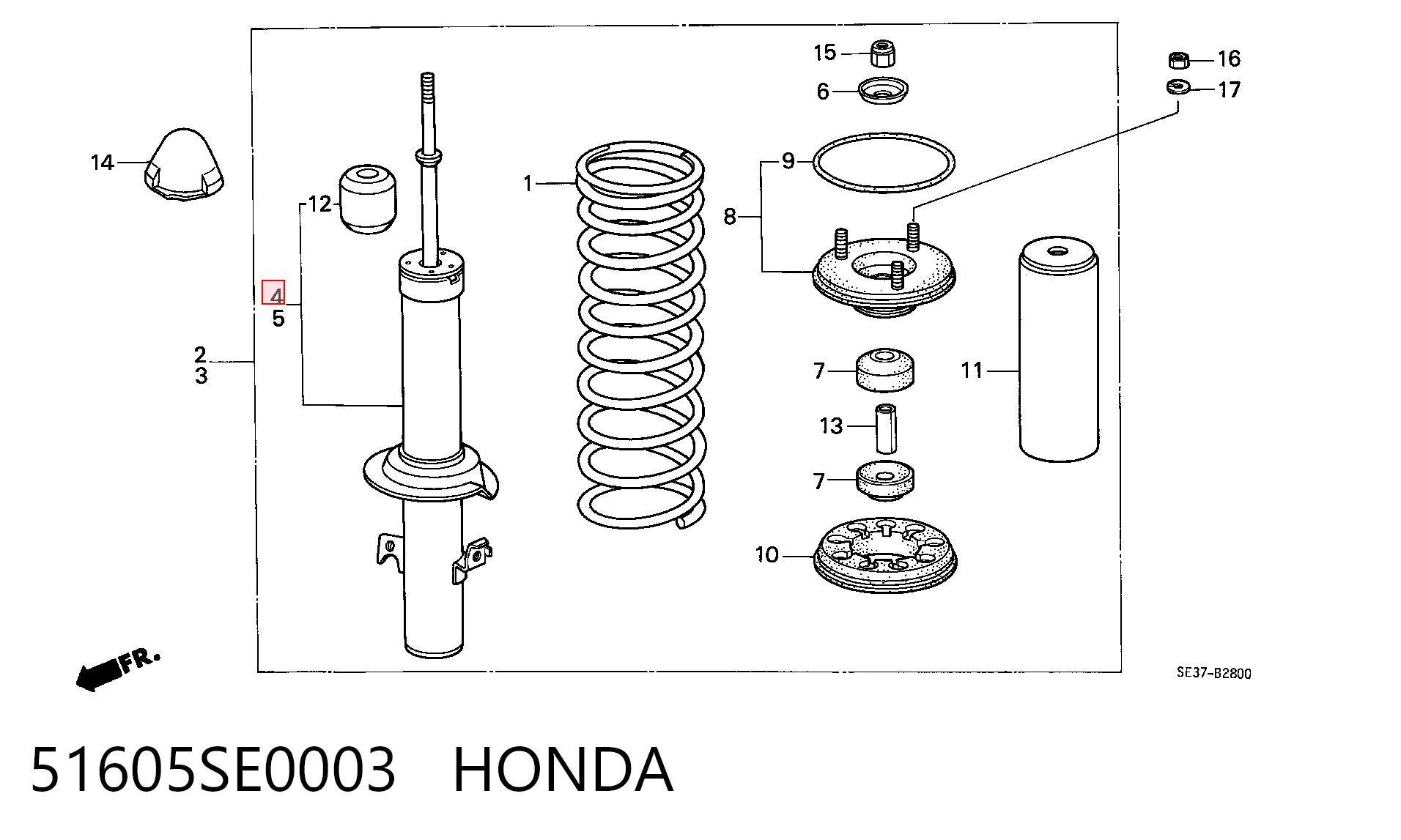 BNE6274 Bilstein Амортизатор передньої підвіски