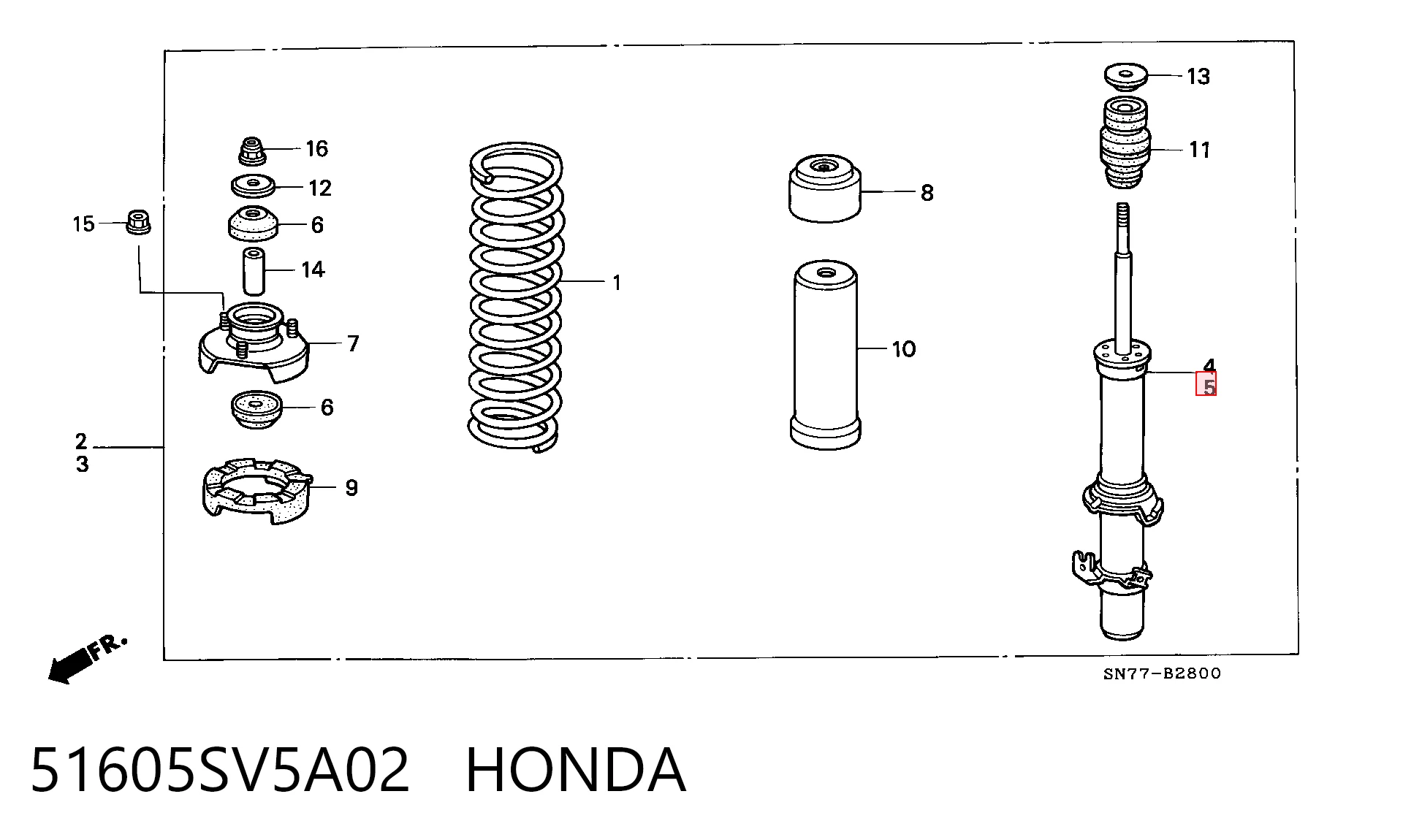 BNE6288 Bilstein Амортизатор передньої підвіски