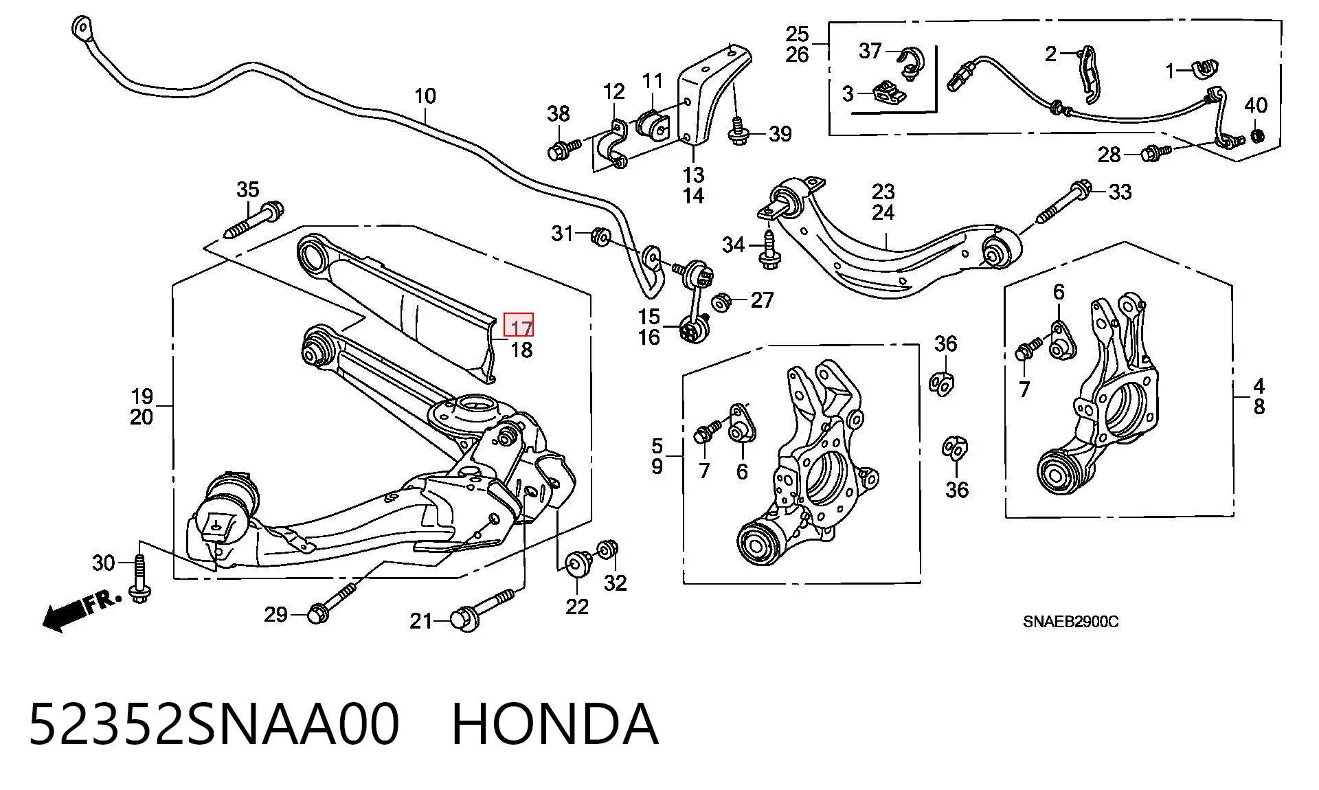 52352SNAA00 Honda 