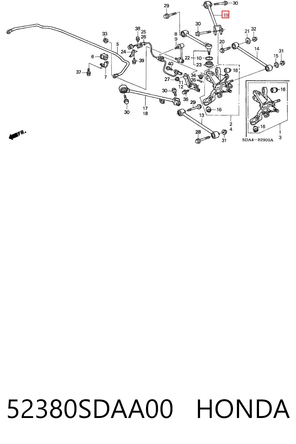 52380SDAA00 Honda 