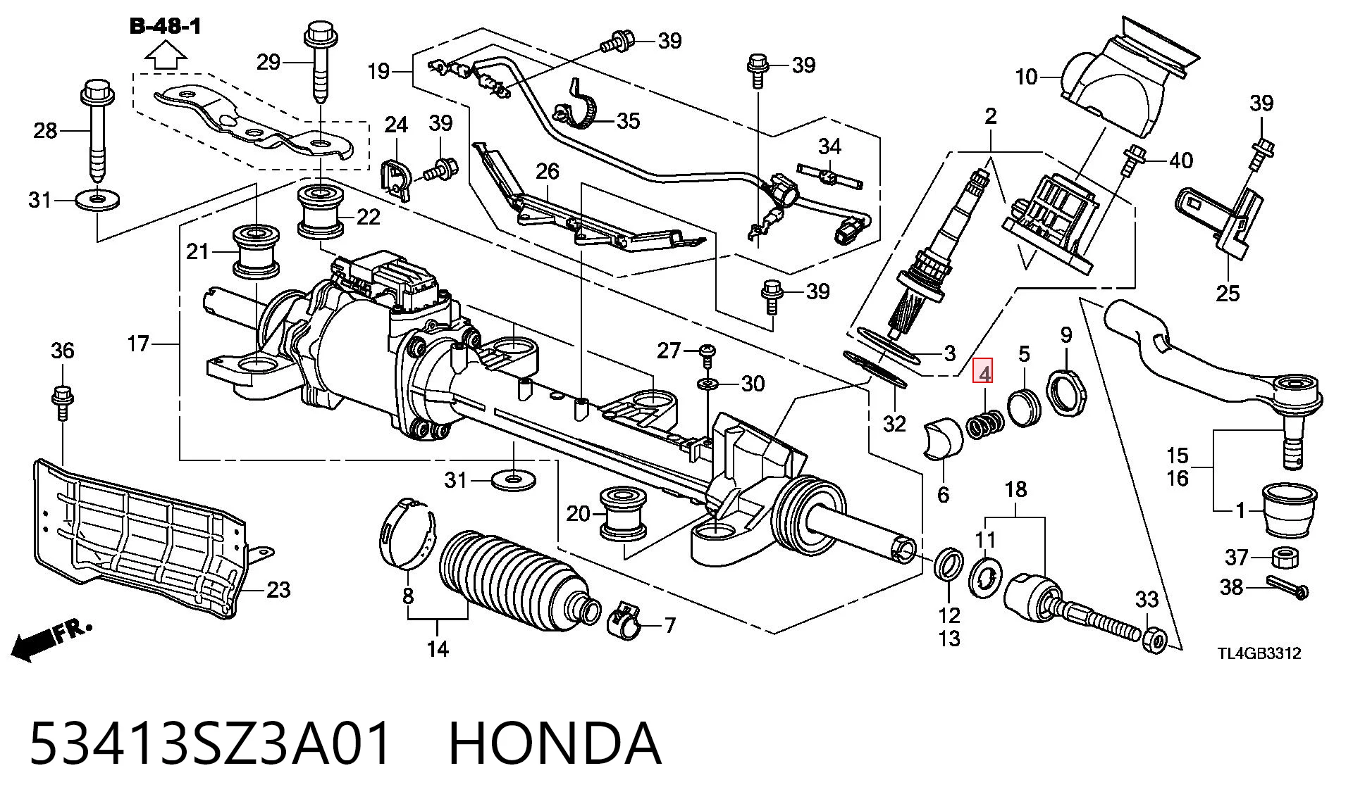 53413SZ3A01 Honda