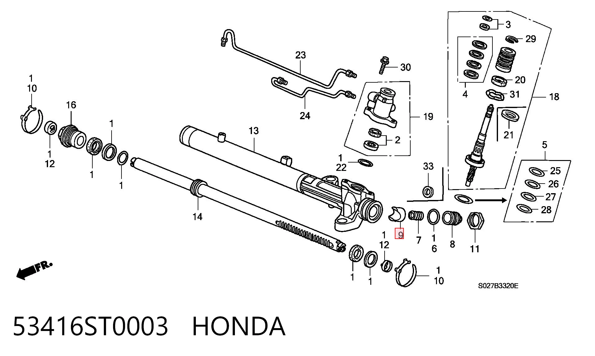 53416ST0003 Honda