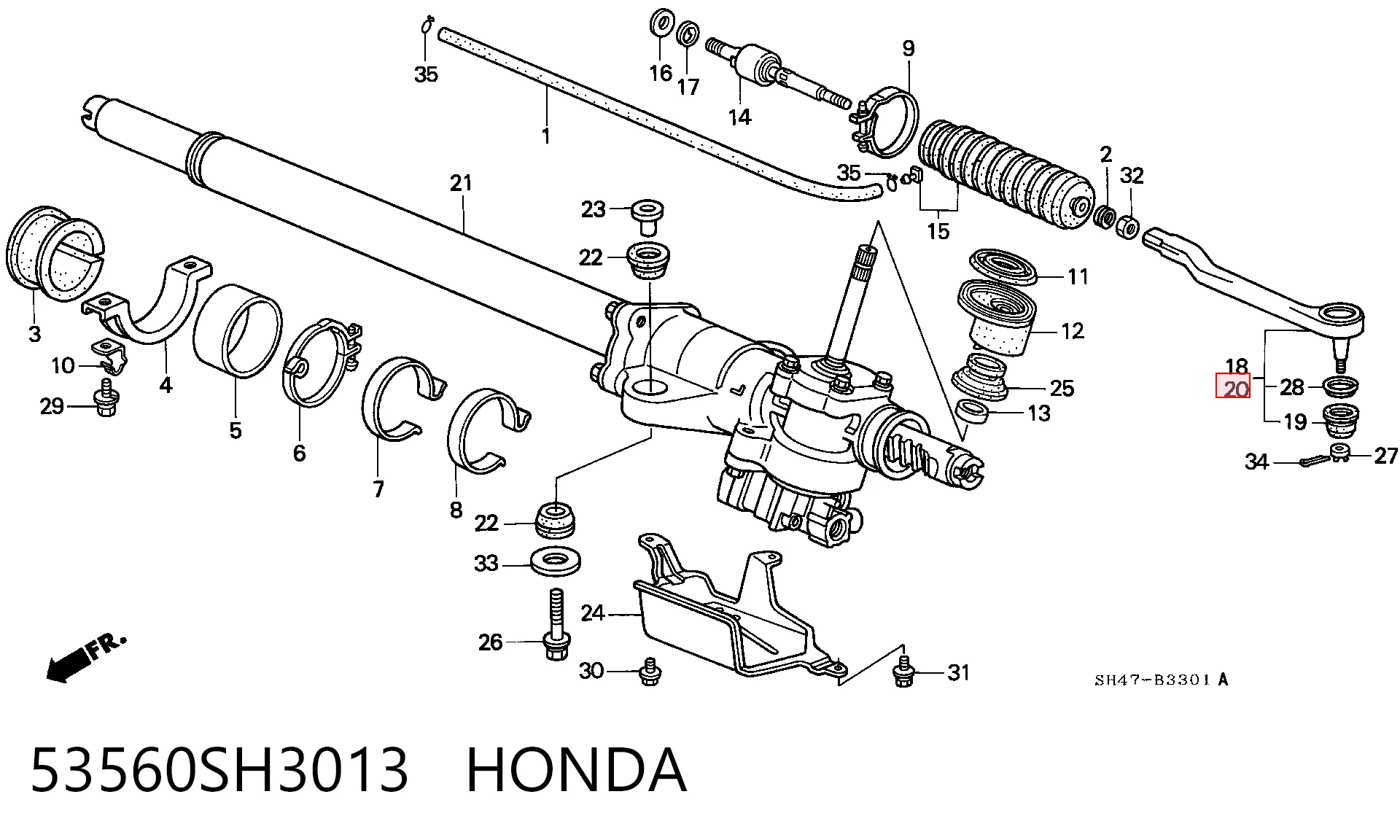 Рульовий наконечник NSTR5002L NIPPON MOTORS