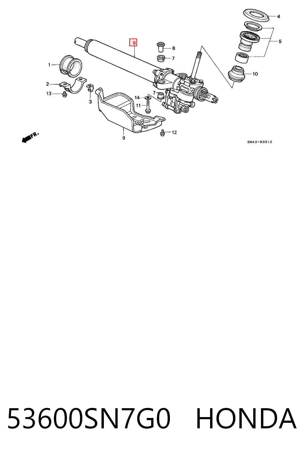 Рульова рейка S5138001 Polcar