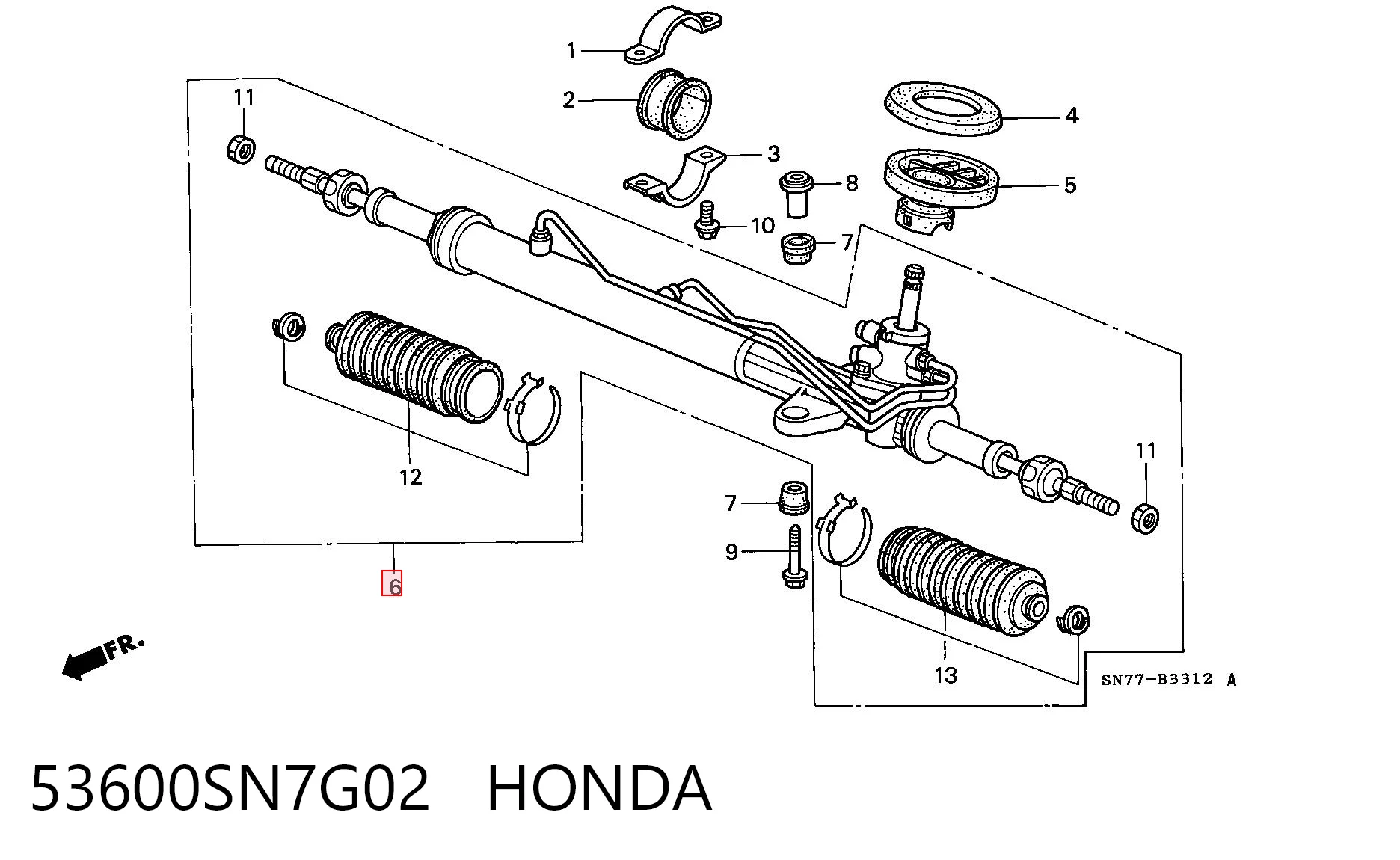 Купити S5138001 Polcar Рульова рейка