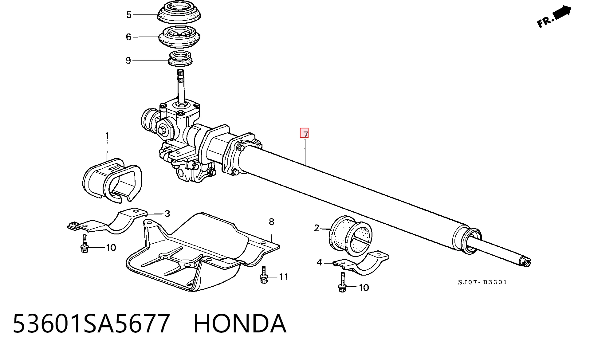  Рульова рейка Honda Accord 3