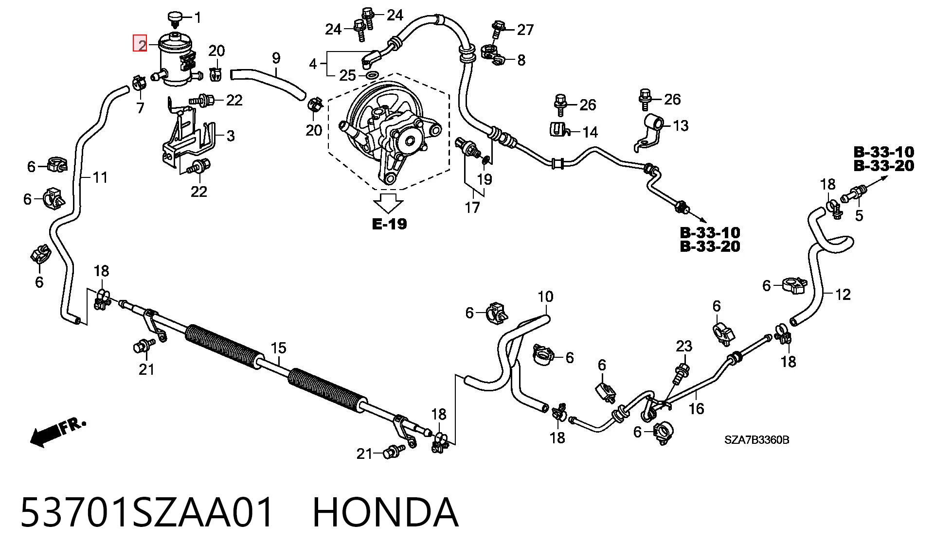 53701SZAA01 Honda 