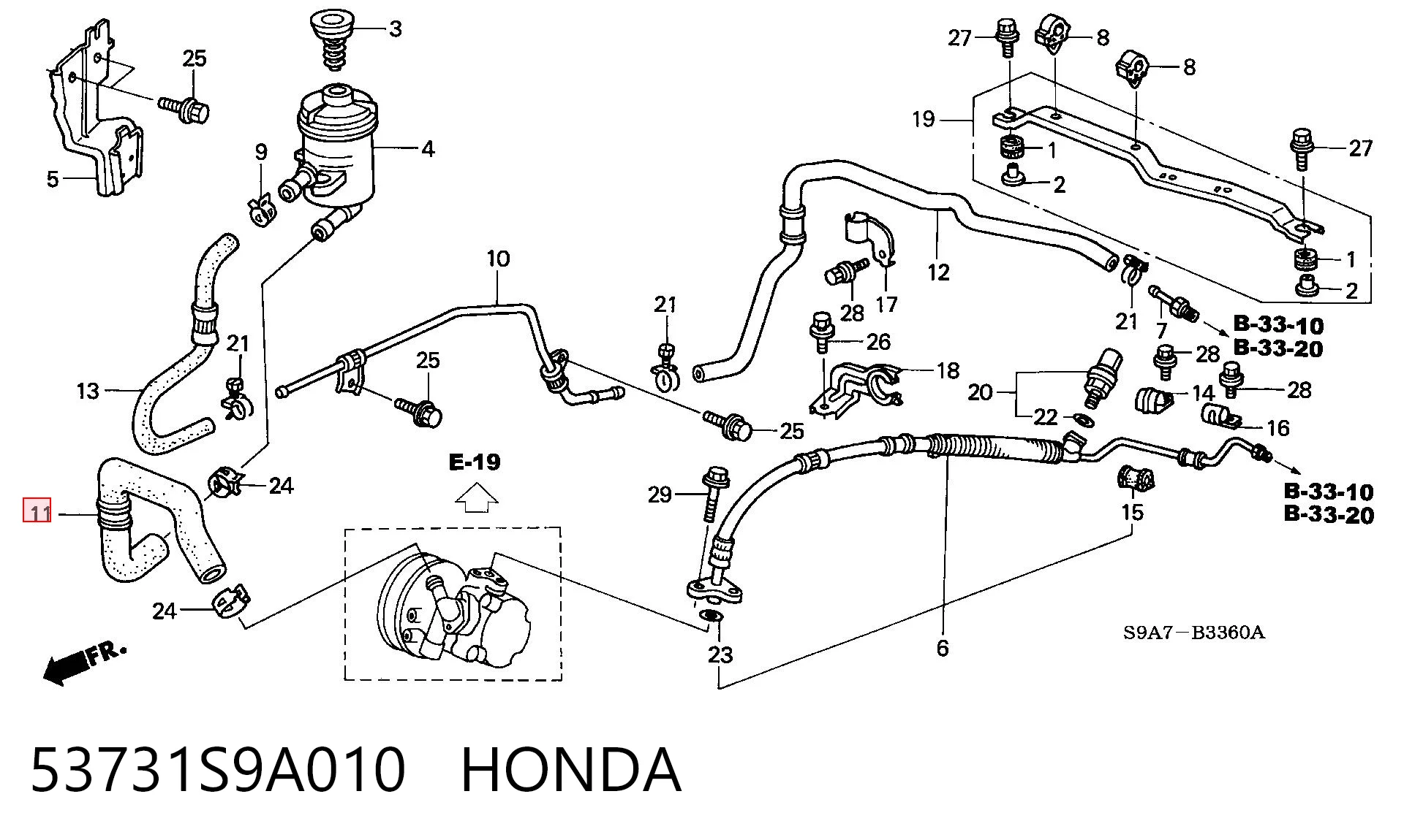 53731S9A010 Honda 