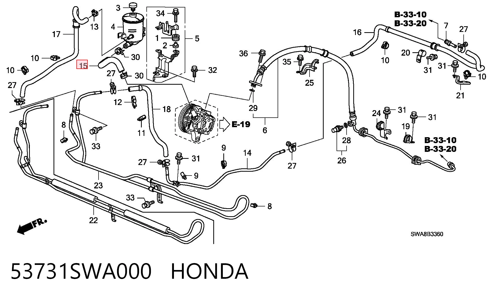 53731SWA000 Honda 