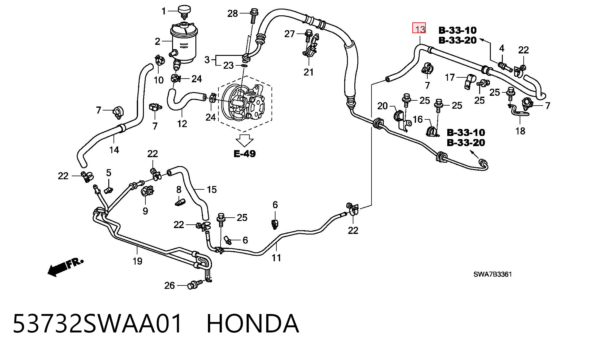 53732SWAA01 Honda 