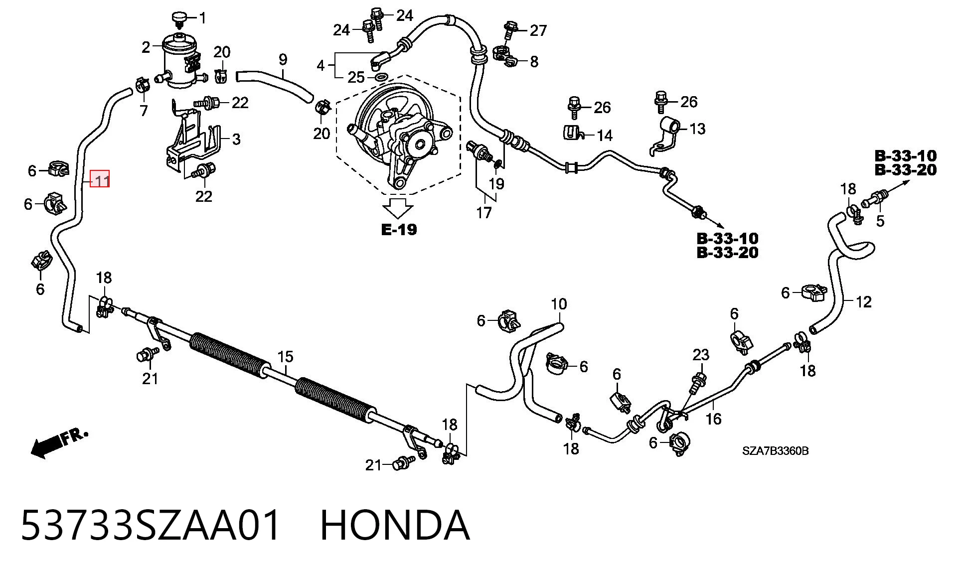 53733SZAA01 Honda 