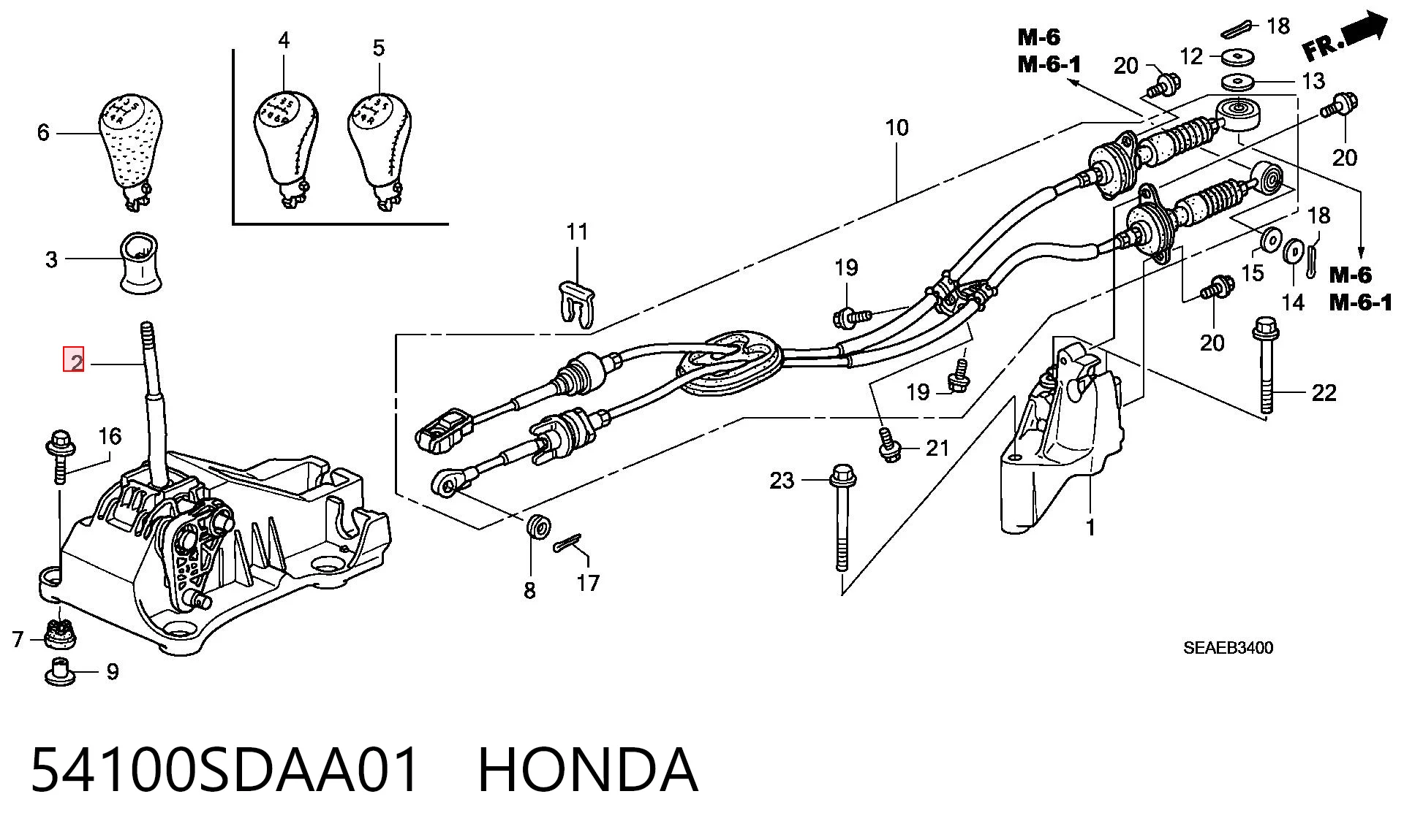 54100SDAA01 Honda 
