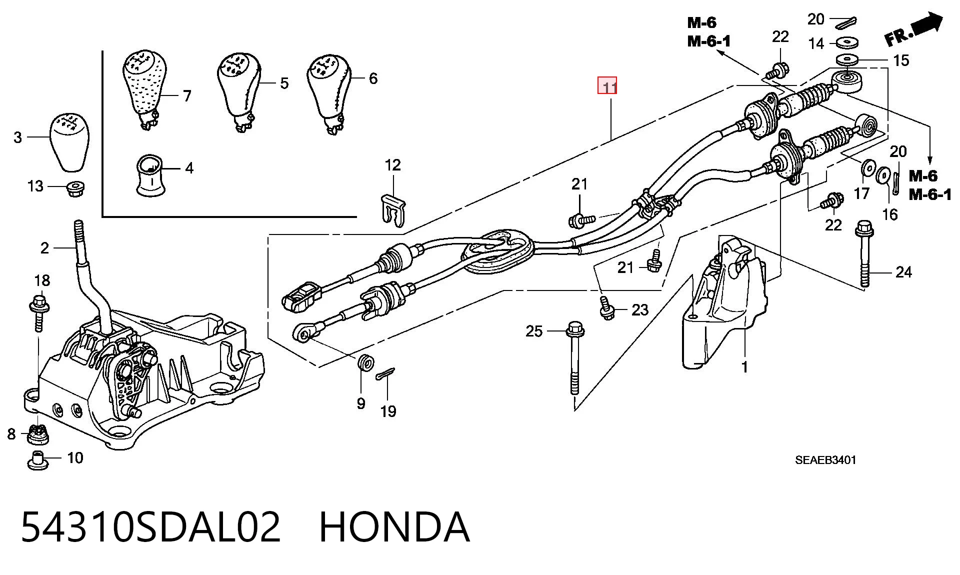 54310SDAL02 Honda 