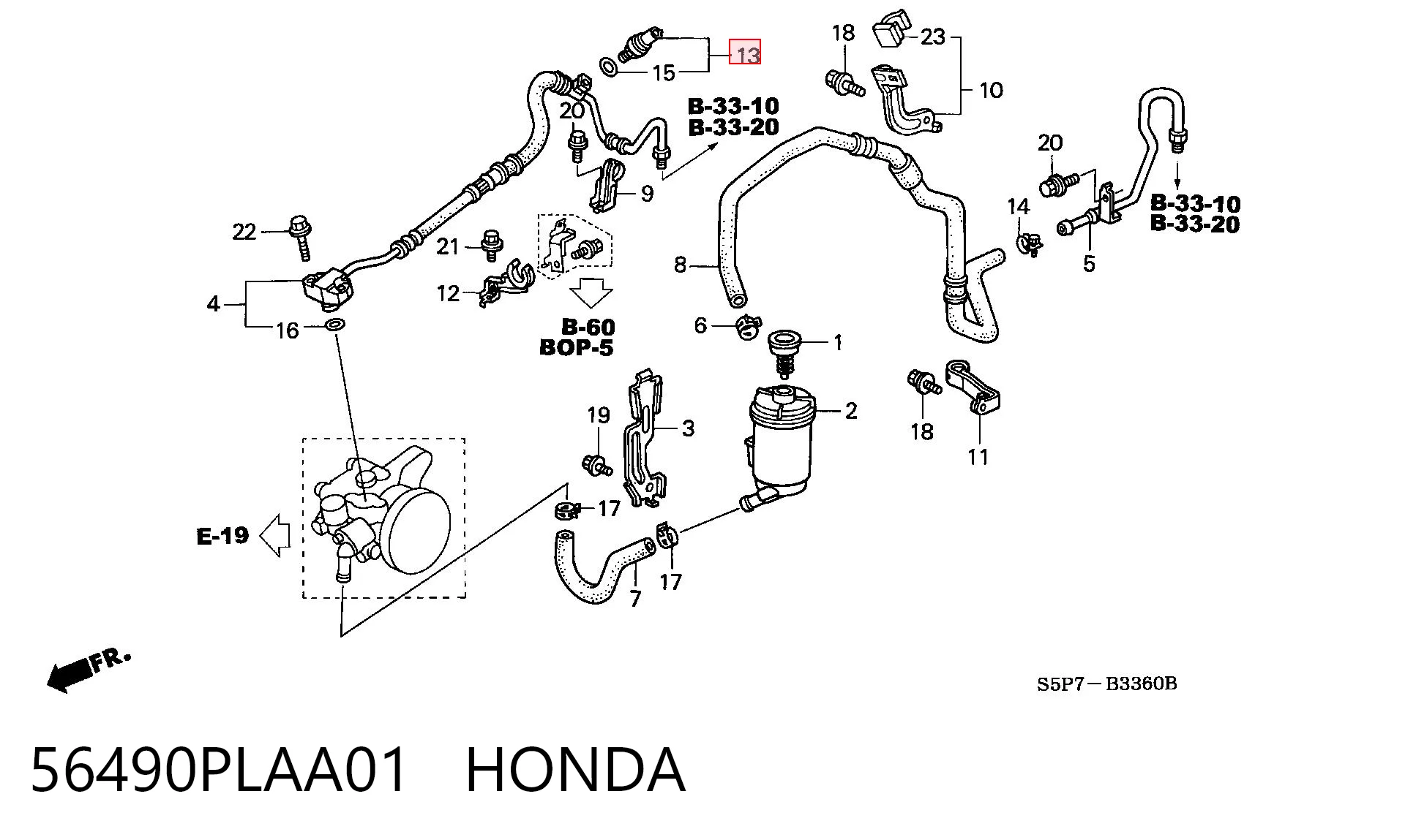 56490PLAA01 Honda 