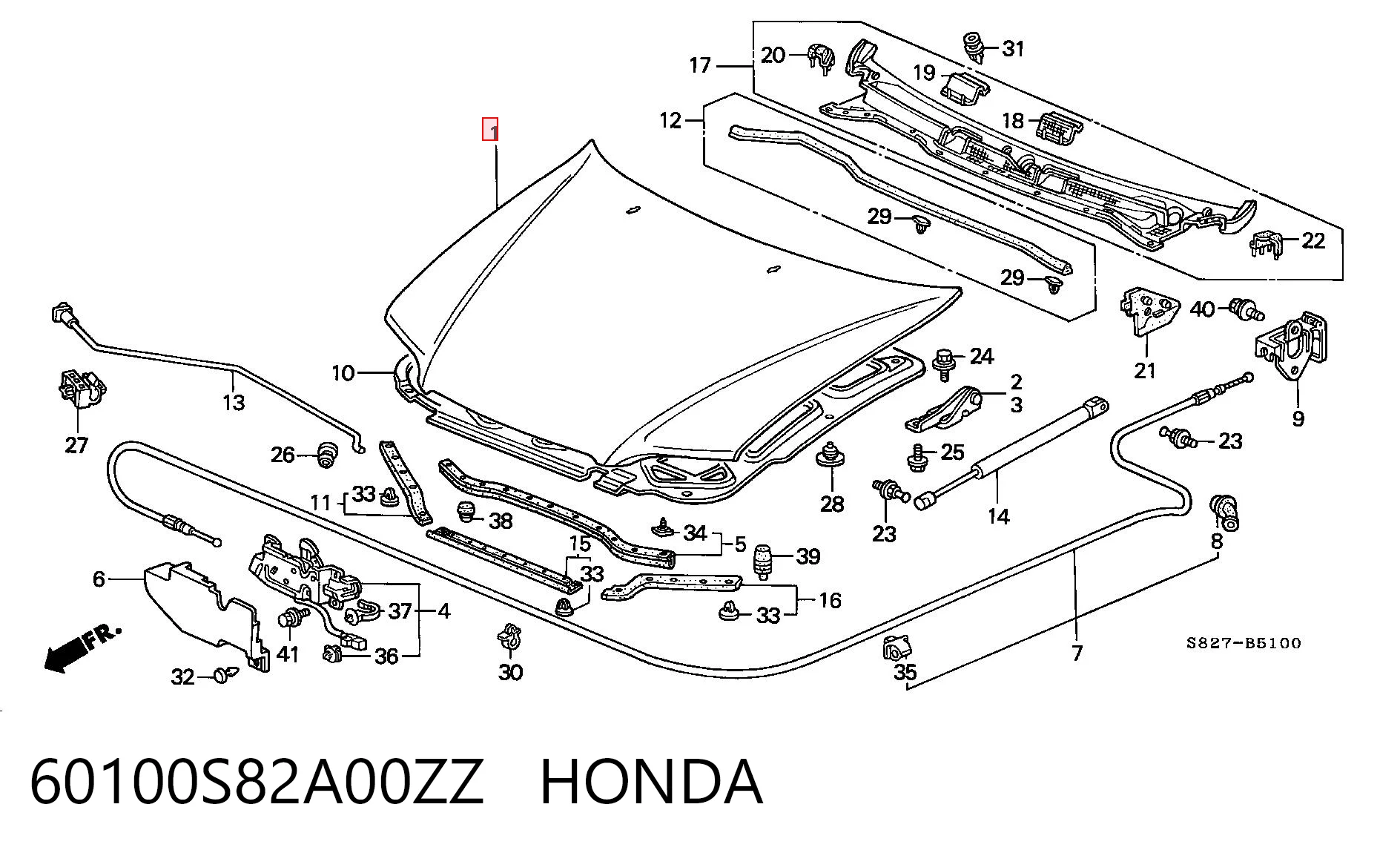 Капот на Honda Accord VI CG