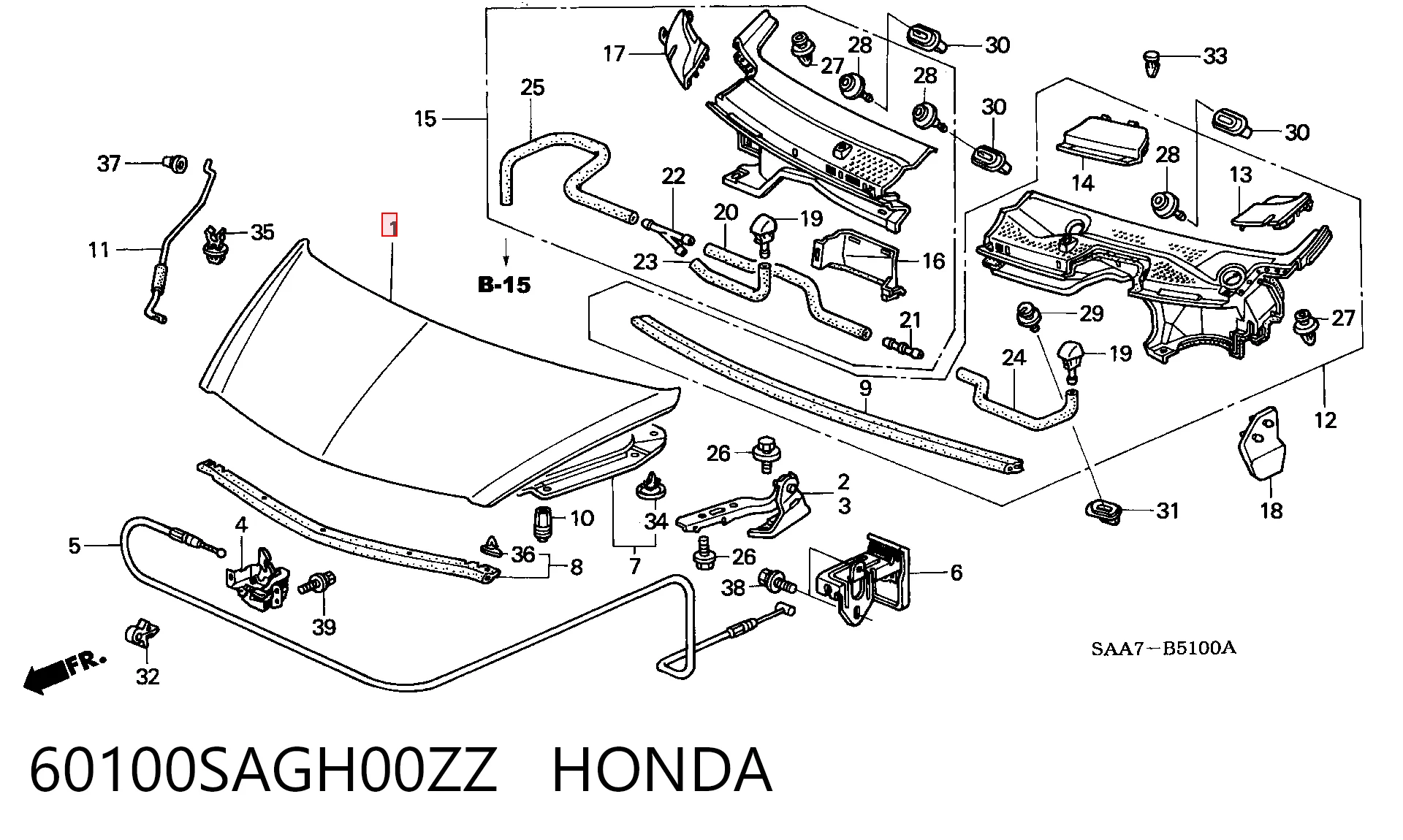 Купити Капот Honda Jazz  GD, GE
