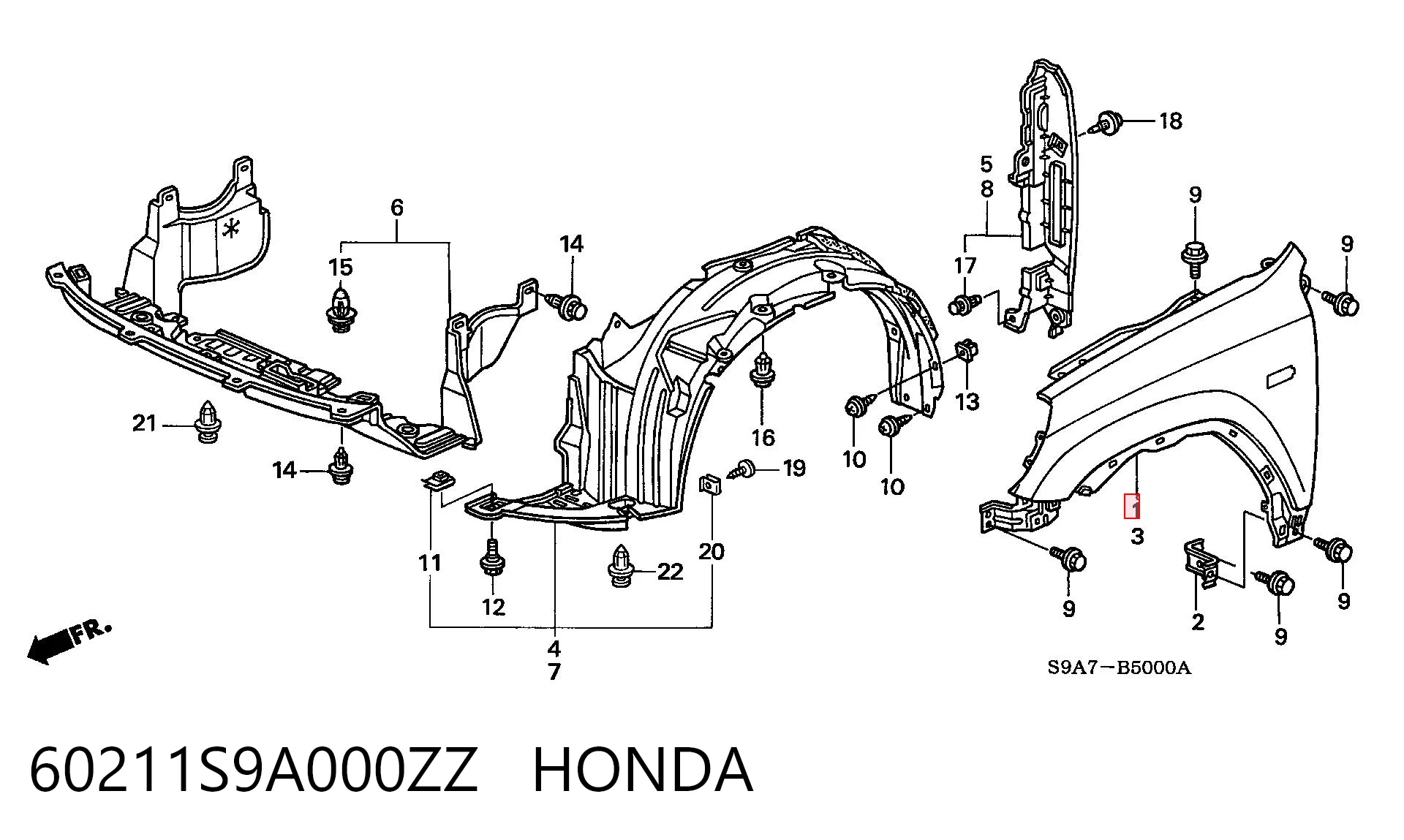Крила на Honda CR-V II RD